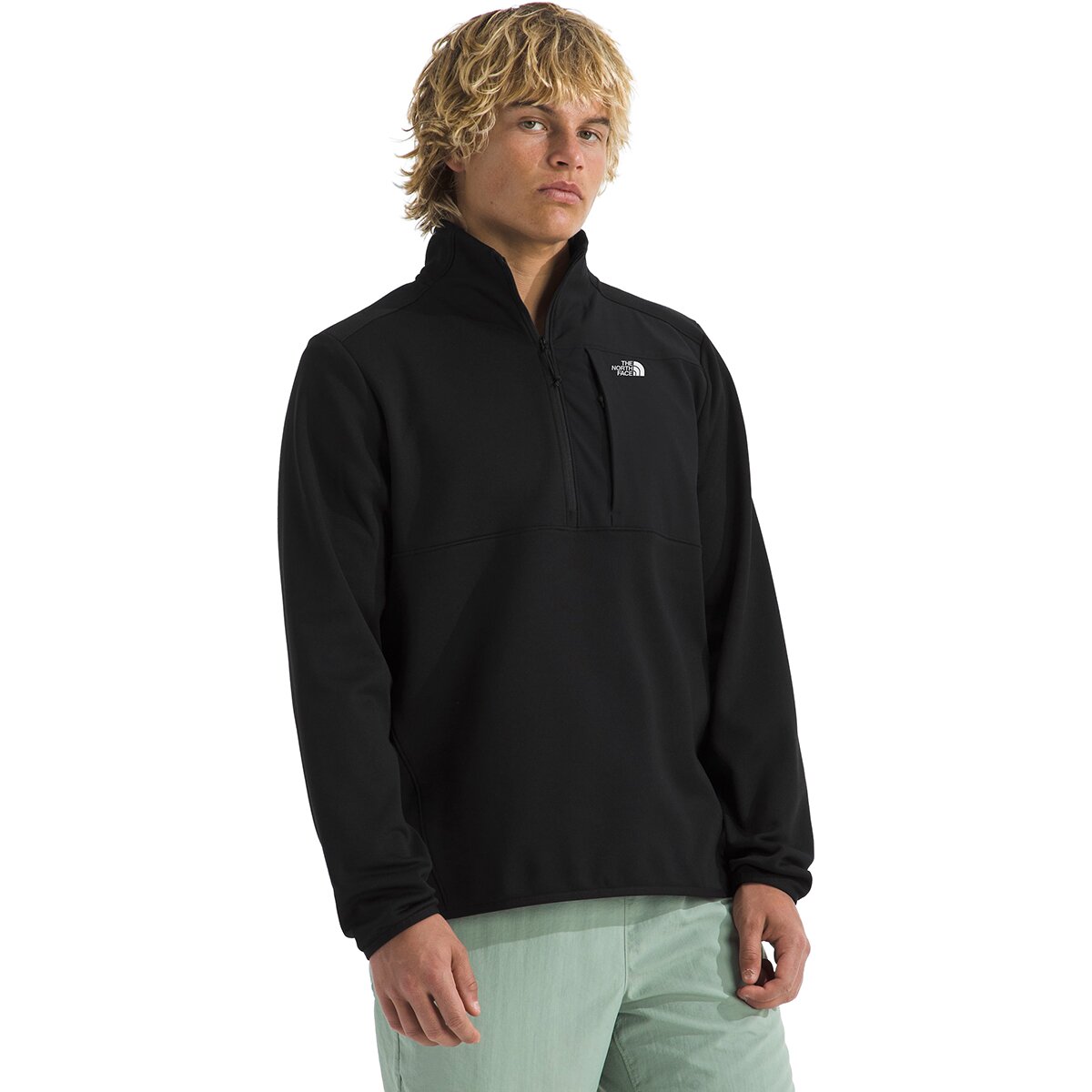 Image of The North Face TNF Performance Fleece 1/4-Zip Jacket - Men's TNF Black, M