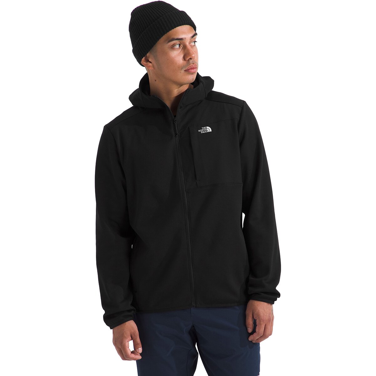 Image of The North Face TNF Performance Fleece Full-Zip Hooded Jacket - Men's TNF Black, M