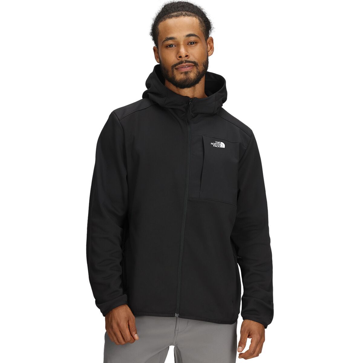 Image of The North Face TNF Performance Fleece Full-Zip Hooded Jacket - Men's TNF Black, S