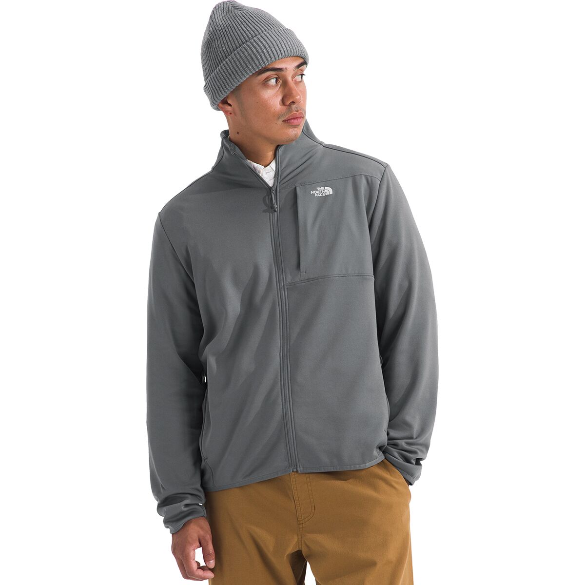 Image of The North Face TNF Performance Fleece Full-Zip Jacket - Men's Smoked Pearl, S