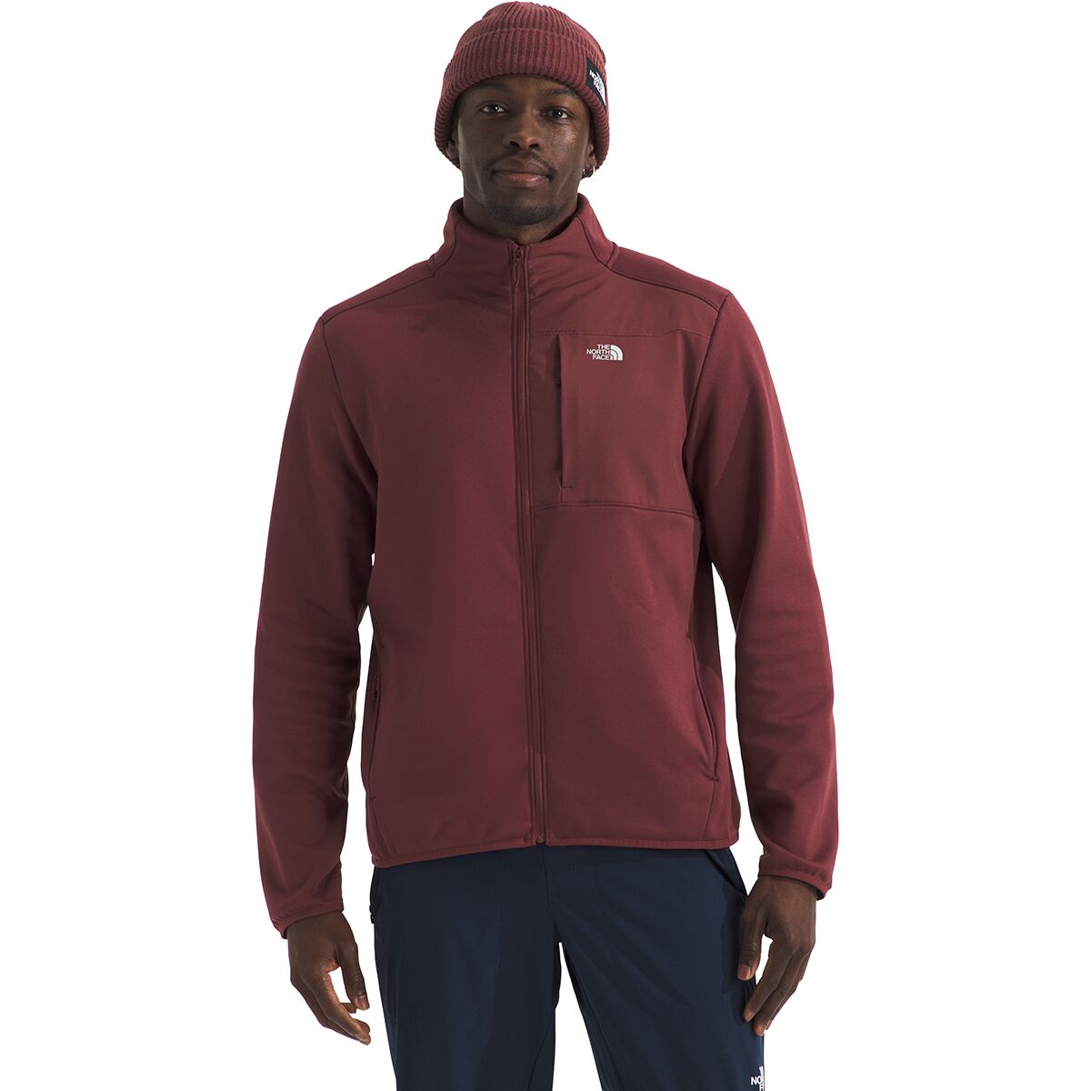 Image of The North Face TNF Performance Fleece Full-Zip Jacket - Men's Sumac, XXL
