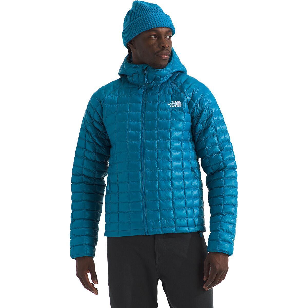 Image of The North Face ThermoBall Hooded Jacket - Men's Dusk Blue, M