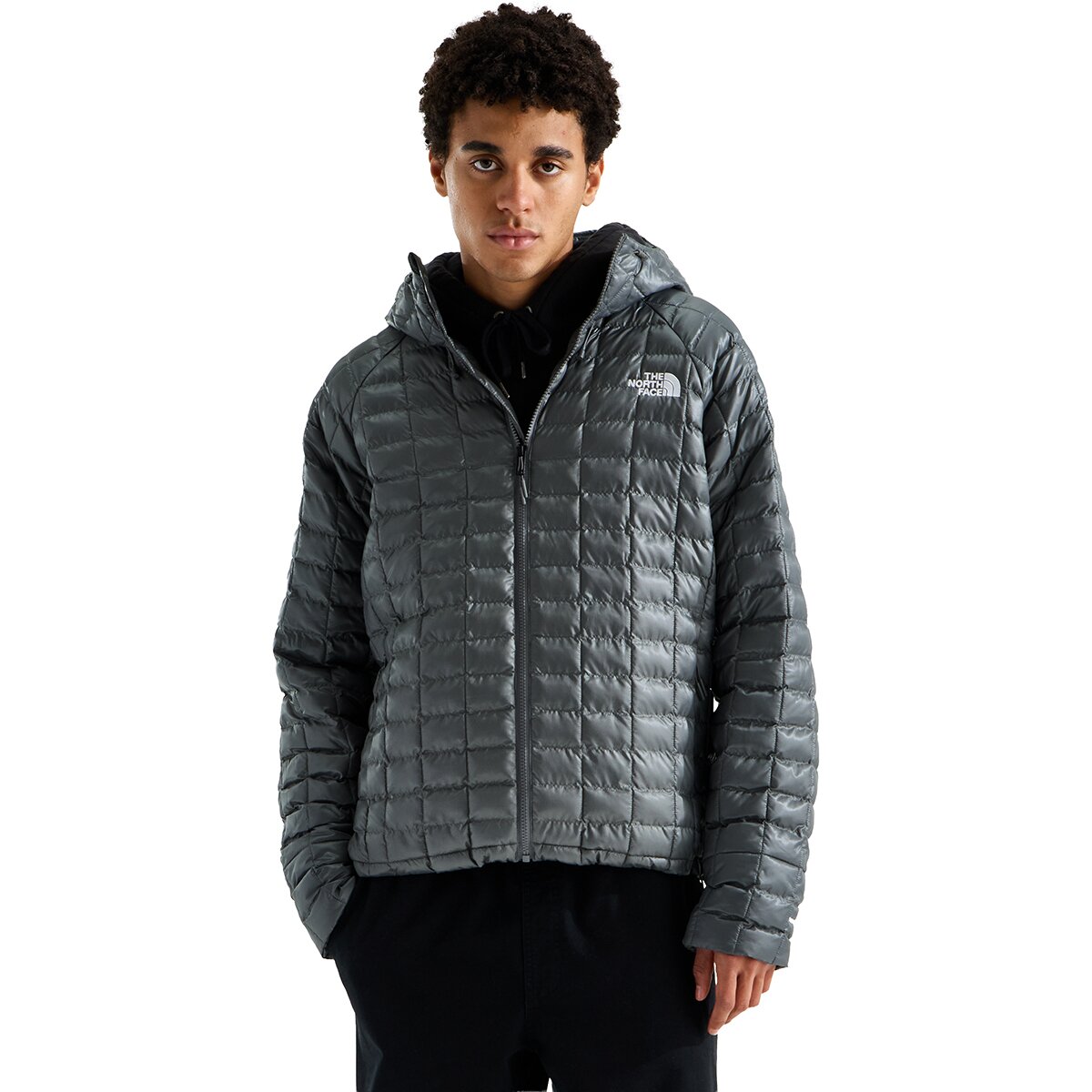 Image of The North Face ThermoBall Hooded Jacket - Men's Smoked Pearl, XL