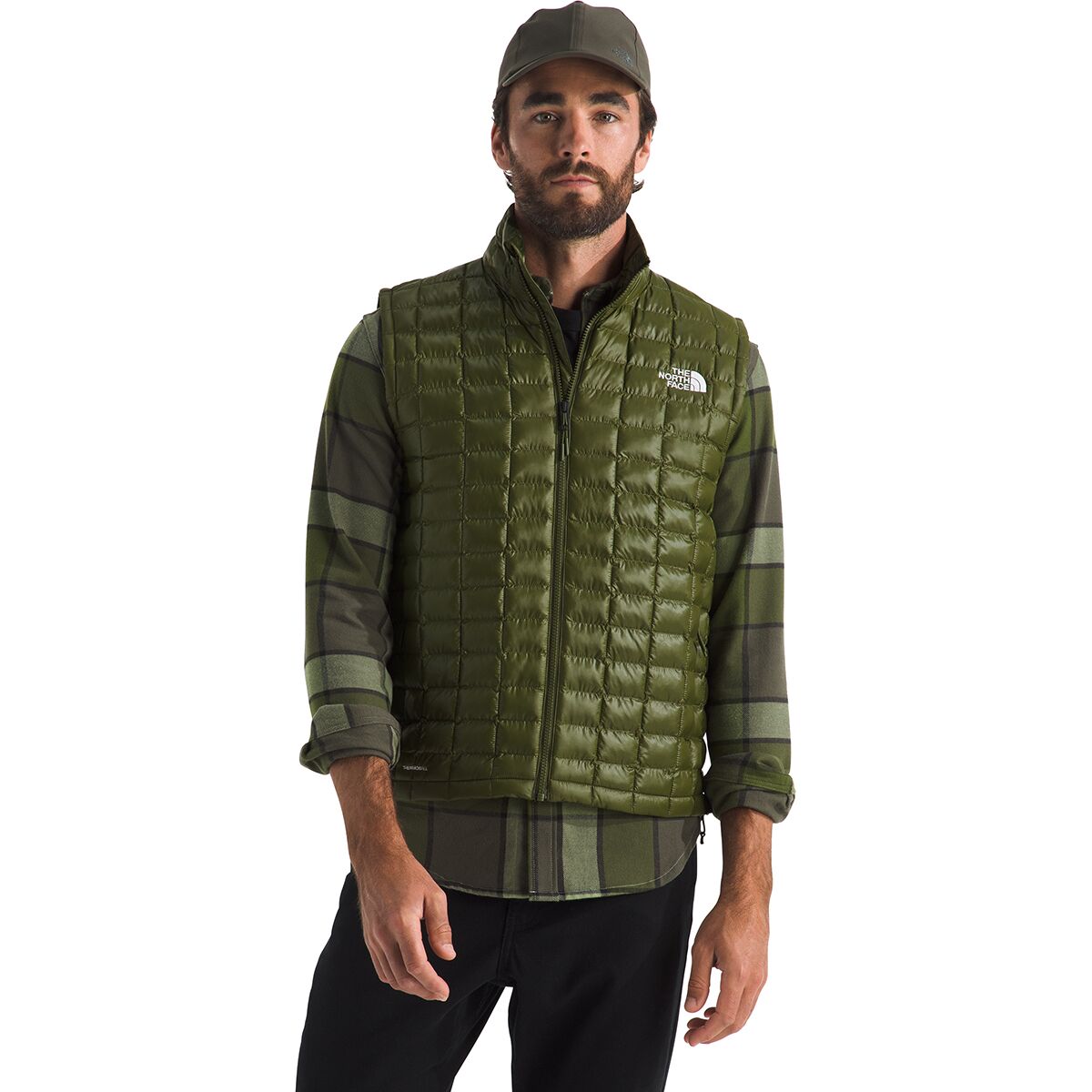 Image of The North Face ThermoBall Vest - Men's Woodland Green, M