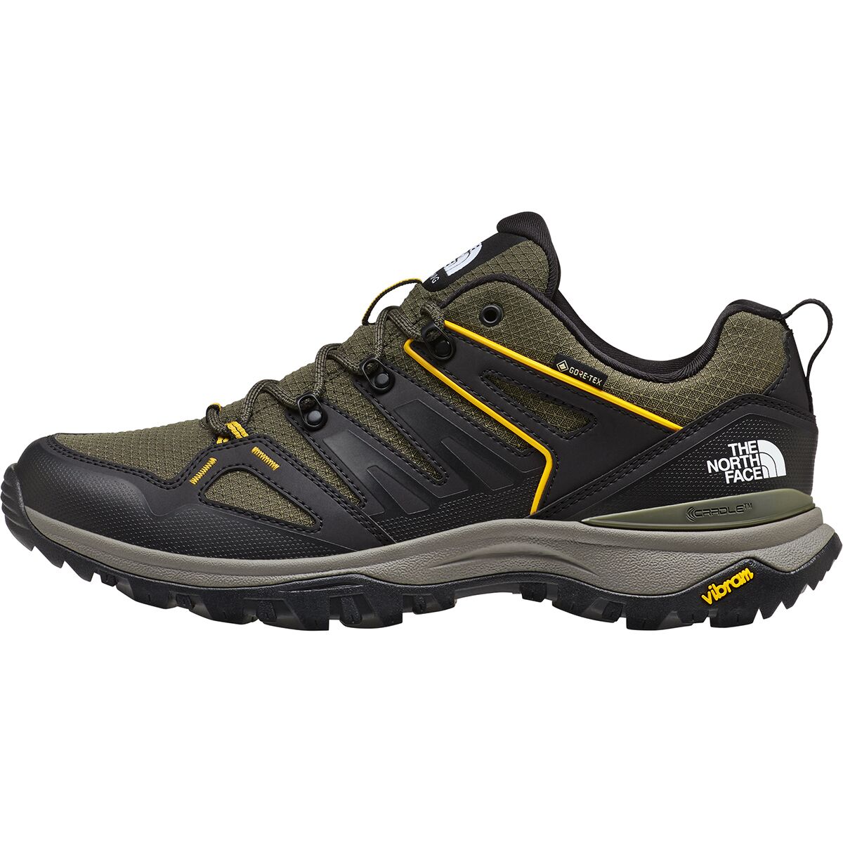 Image of The North Face Hedgehog GORE-TEX Hiking Shoe - Men's New Taupe Green/TNF Black, 11.5