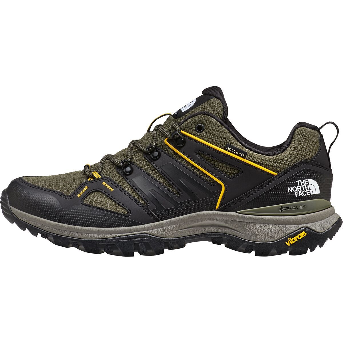 Image of The North Face Hedgehog GORE-TEX Hiking Shoe - Men's New Taupe Green/TNF Black, 12.5