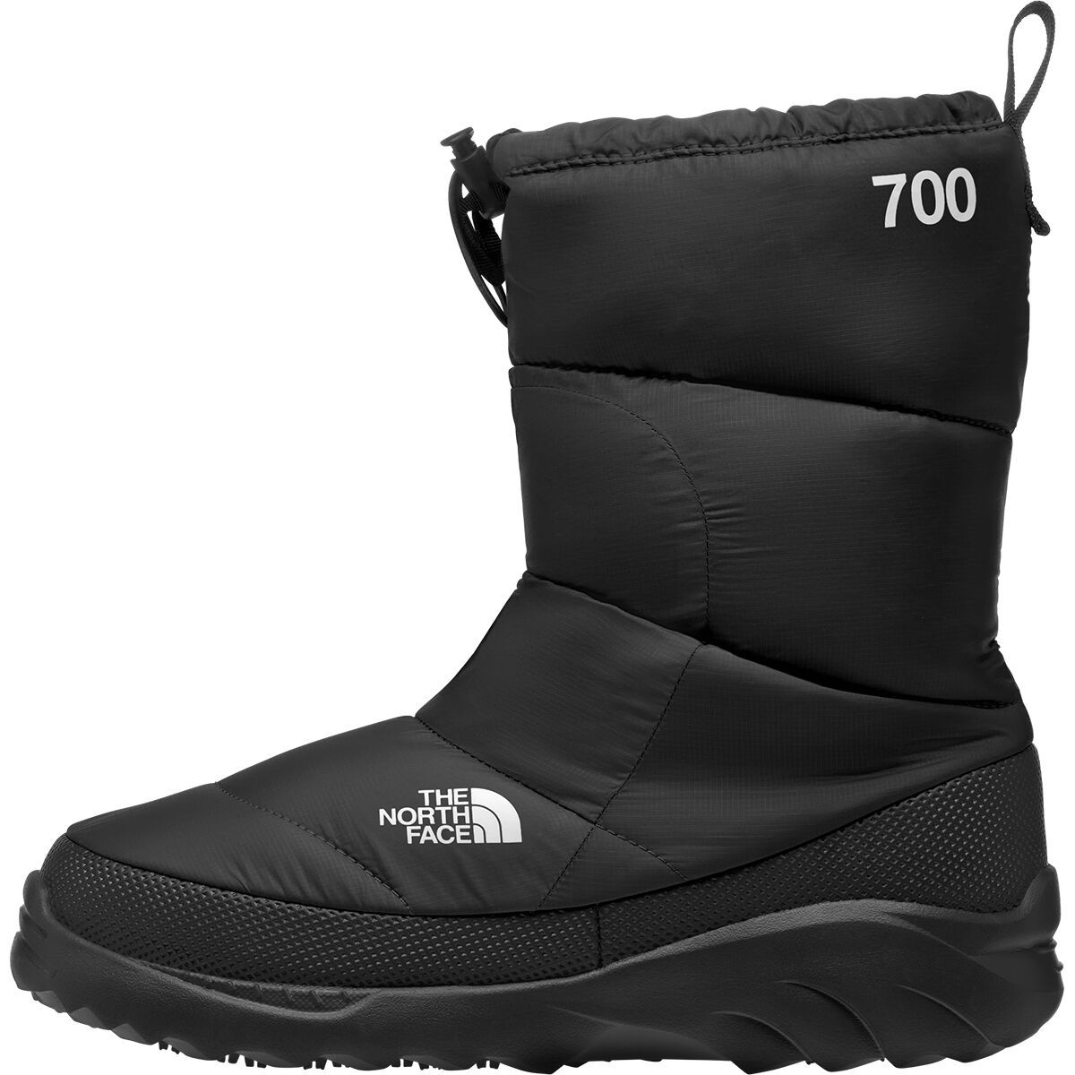 The North Face Nuptse Traction Bootie TNF Black/TNF Black, Mens 13.0/Womens 14.5