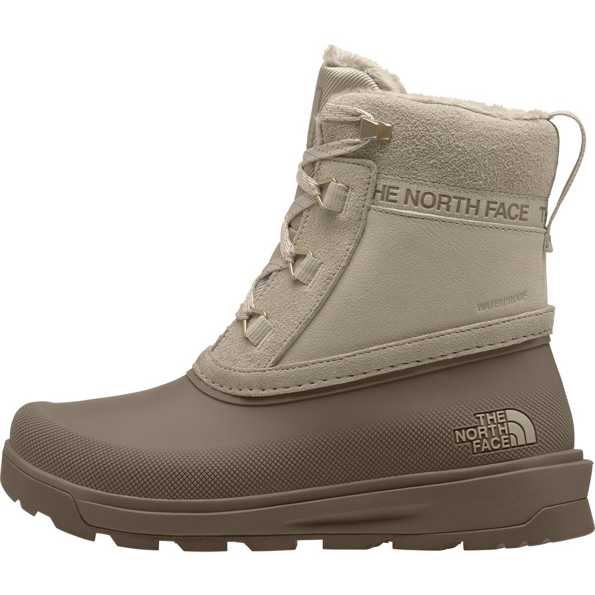 Image of The North Face Shellista V Shorty WP Boot - Women's Timeless Taupe/Garnet Red, 8.0