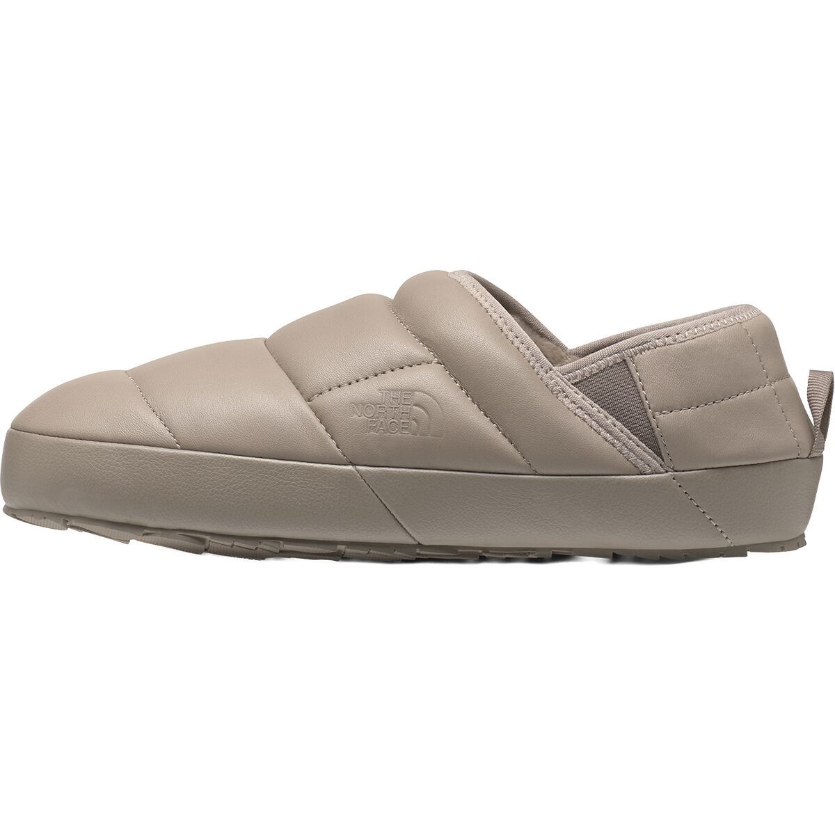 Image of The North Face Thermoball Traction Leather Mule Mushroom Grey/Mushroom Grey, Mens 14.0/Womens 15.5