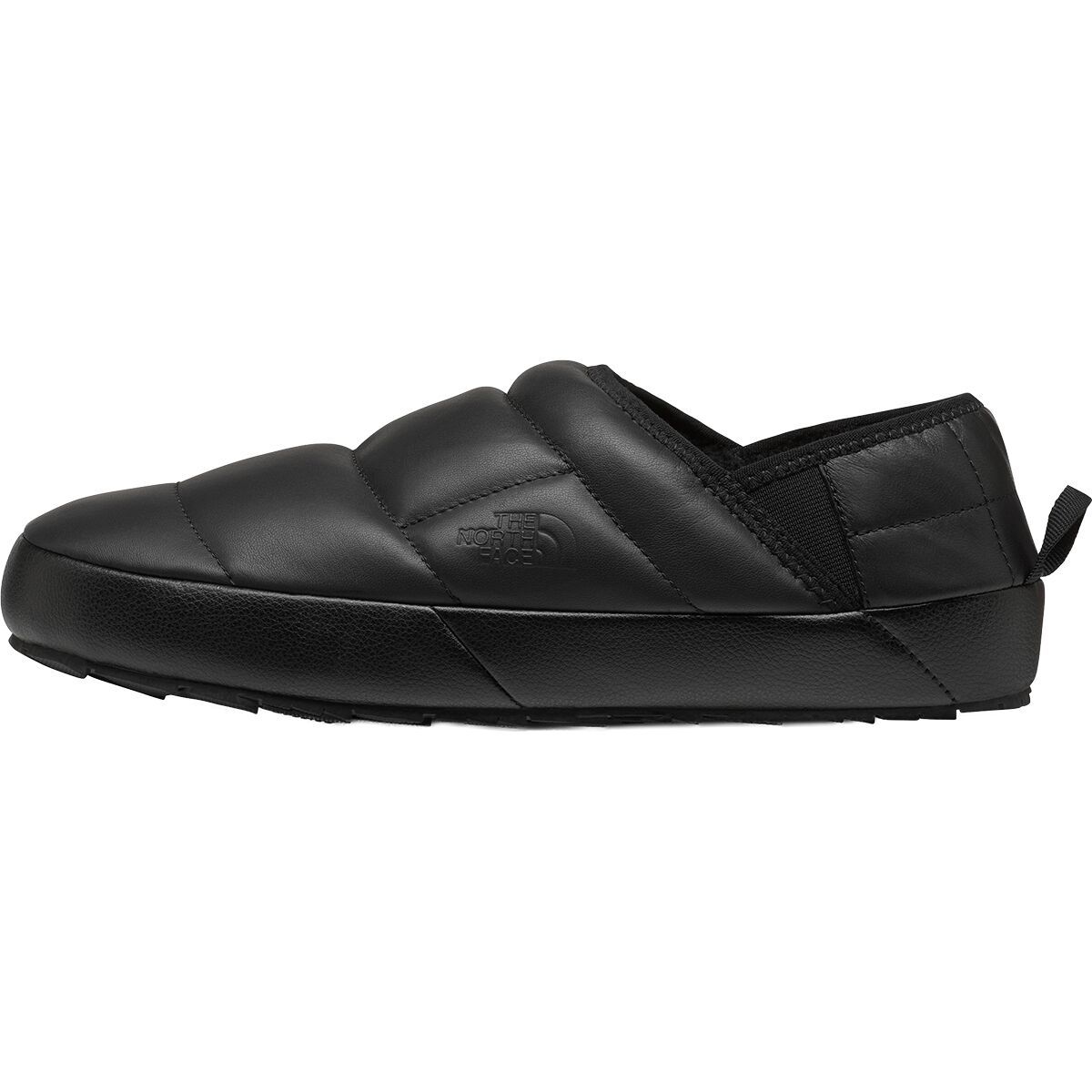 Image of The North Face Thermoball Traction Leather Mule TNF Black/TNF Black, Mens 14.0/Womens 15.5