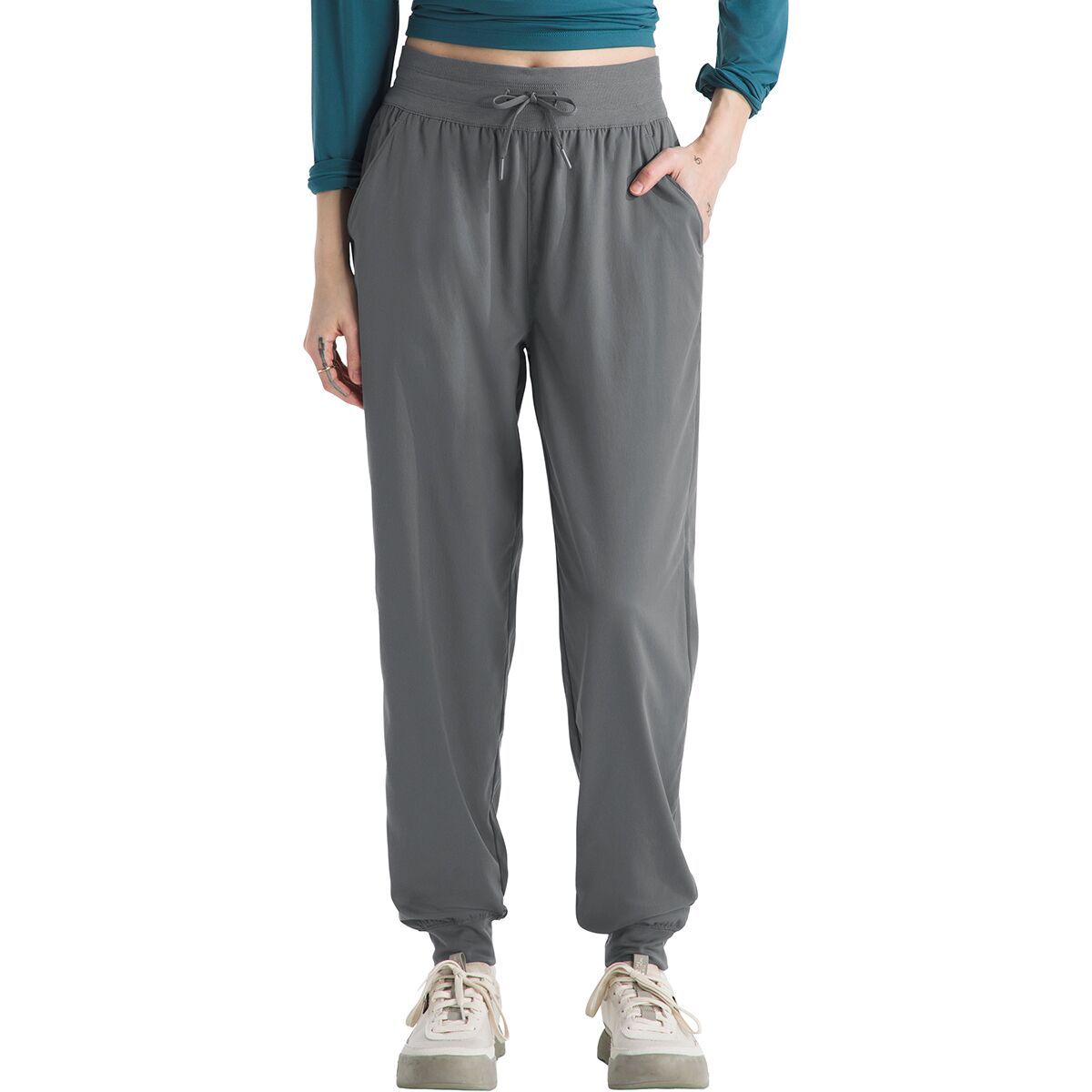 Image of The North Face Aphrodite Arise Jogger - Women's Smoked Pearl, XL/Reg