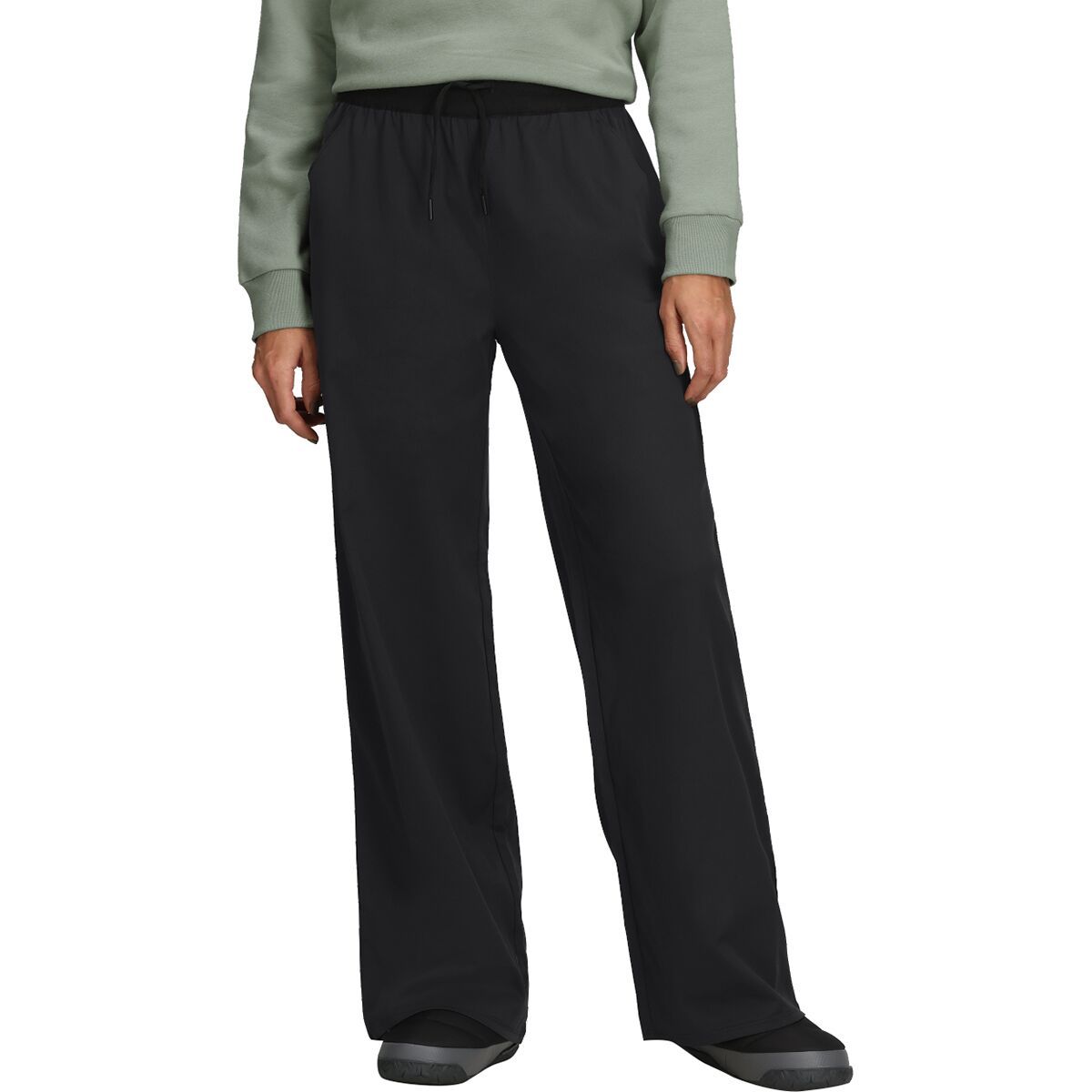 Image of The North Face Aphrodite Arise Wide Leg Pant - Women's TNF Black, L/Reg