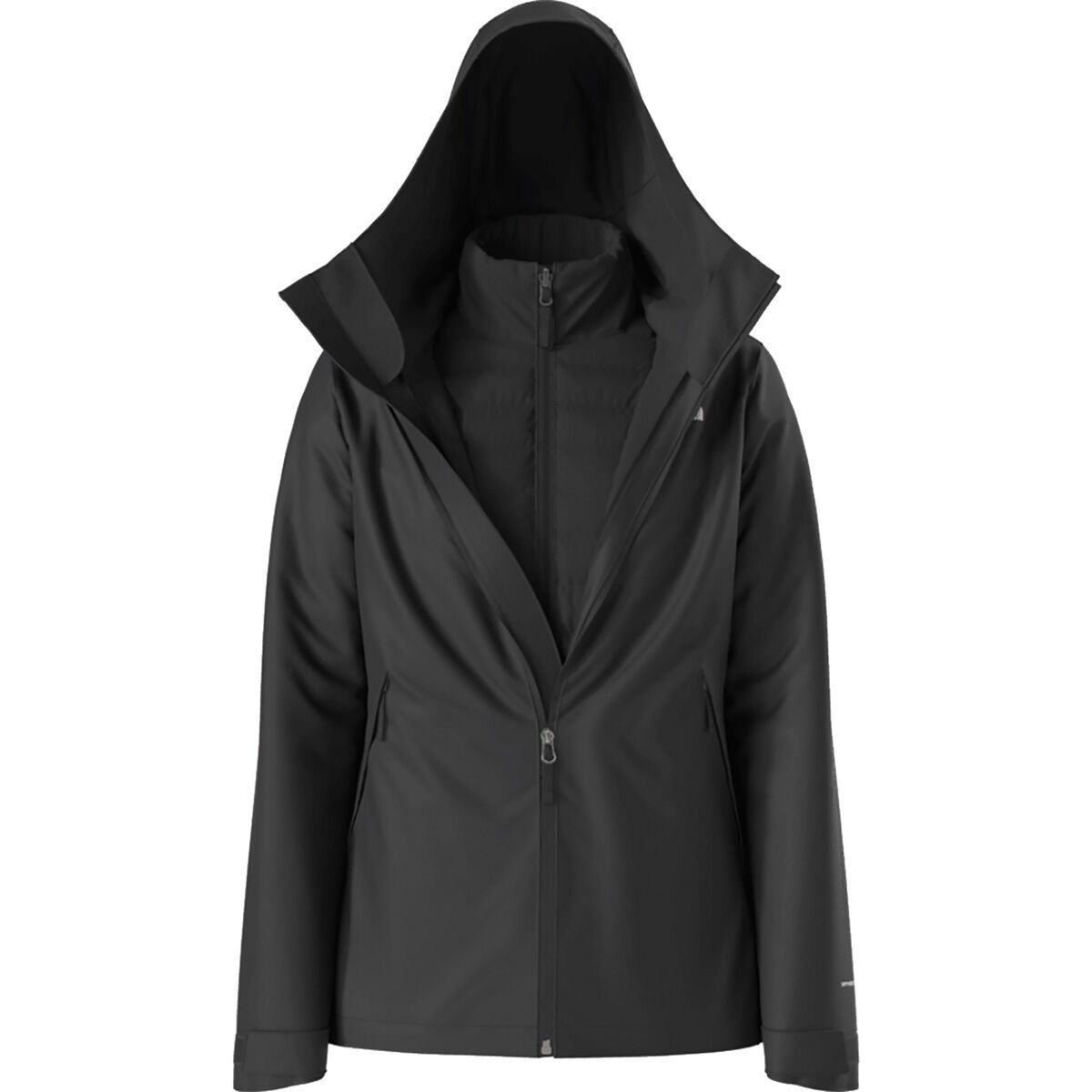 Image of The North Face Carto Mono Triclimate Hooded Jacket - Women's TNF Black, XS