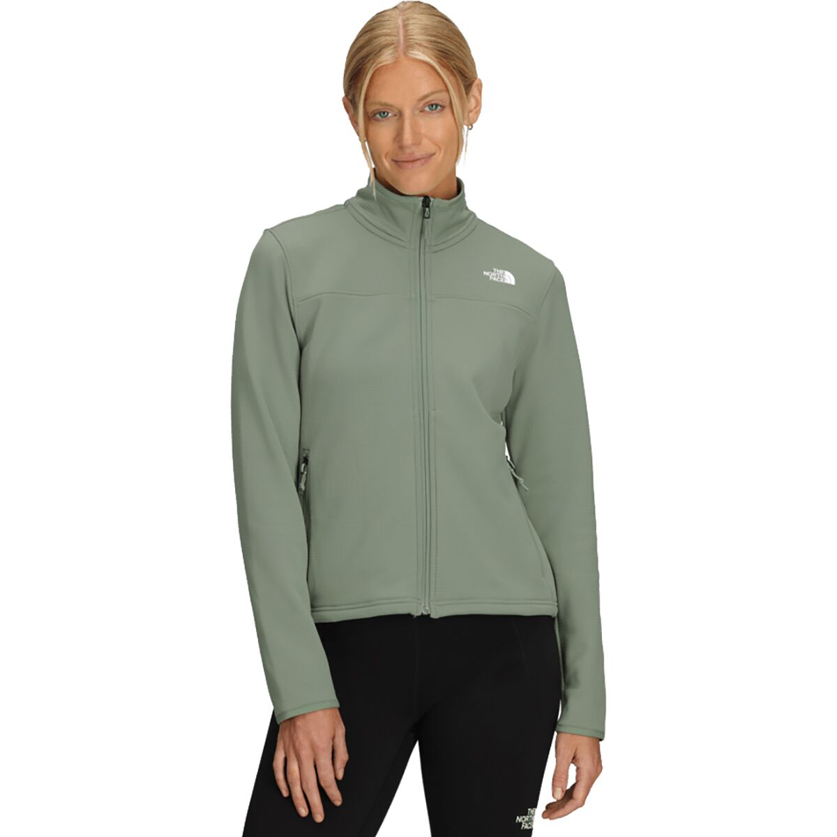 Image of The North Face Cedar Trail Grid Fleece Jacket - Women's Slate Moss, XXL