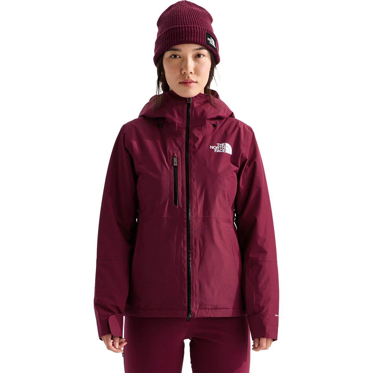 Image of The North Face Descendit Jacket - Women's Burgundy Crush, XS