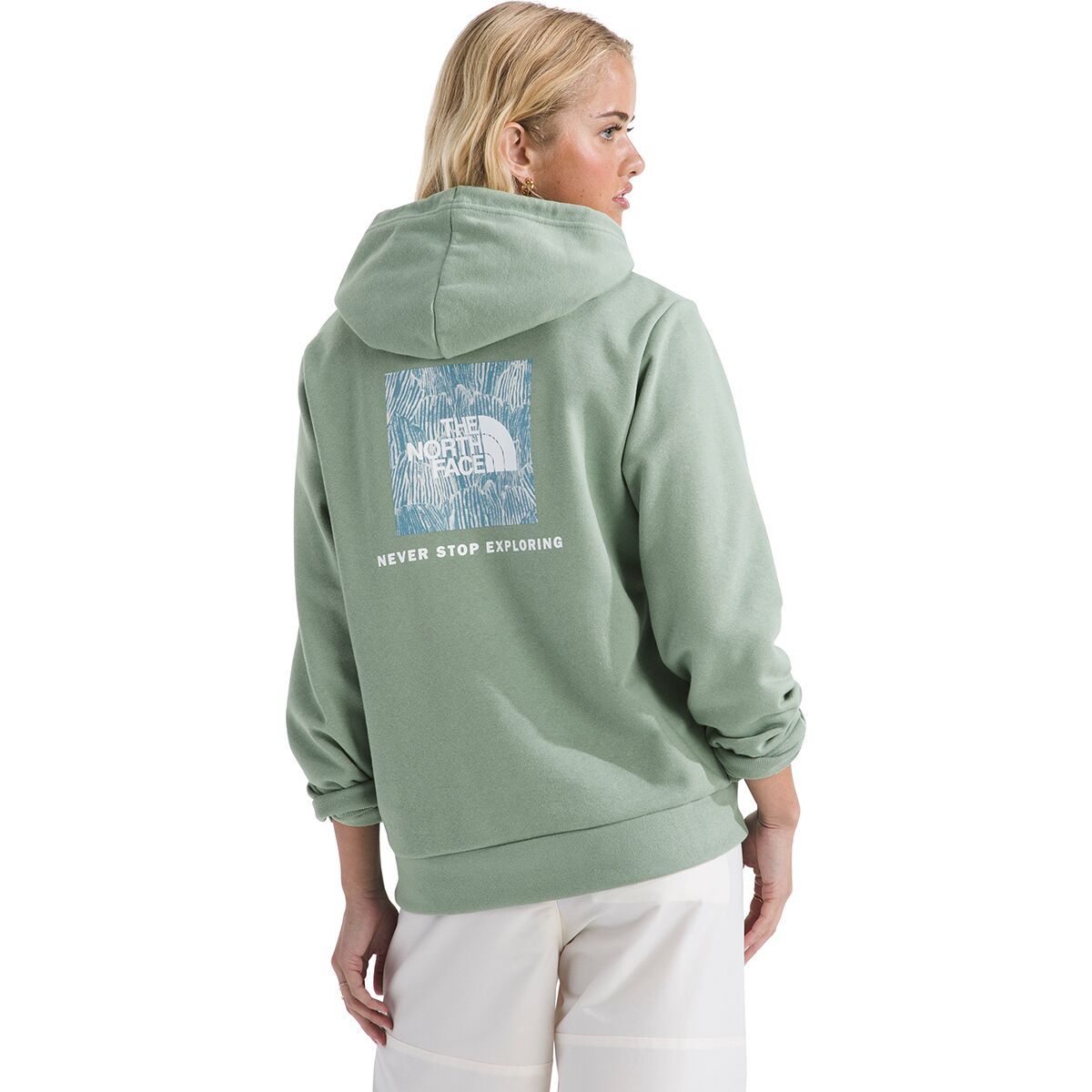 Image of The North Face Evolution Box NSE Fill Graphic Hoodie - Women's Slate Moss, XS