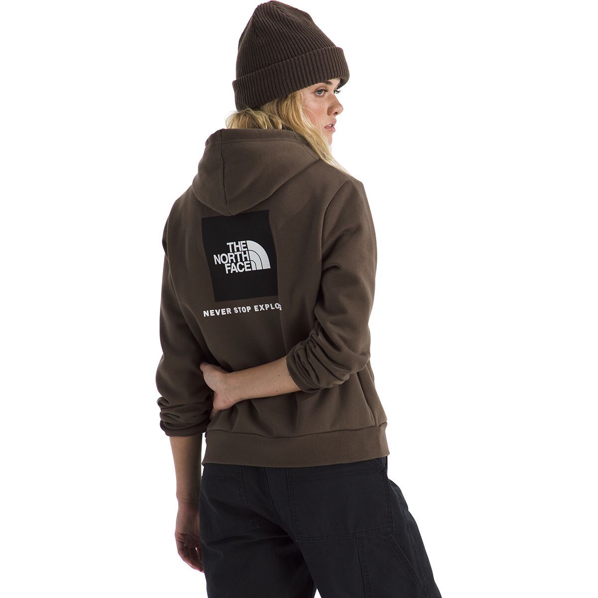 Image of The North Face Evolution Box NSE Hoodie - Women's Smokey Brown, S