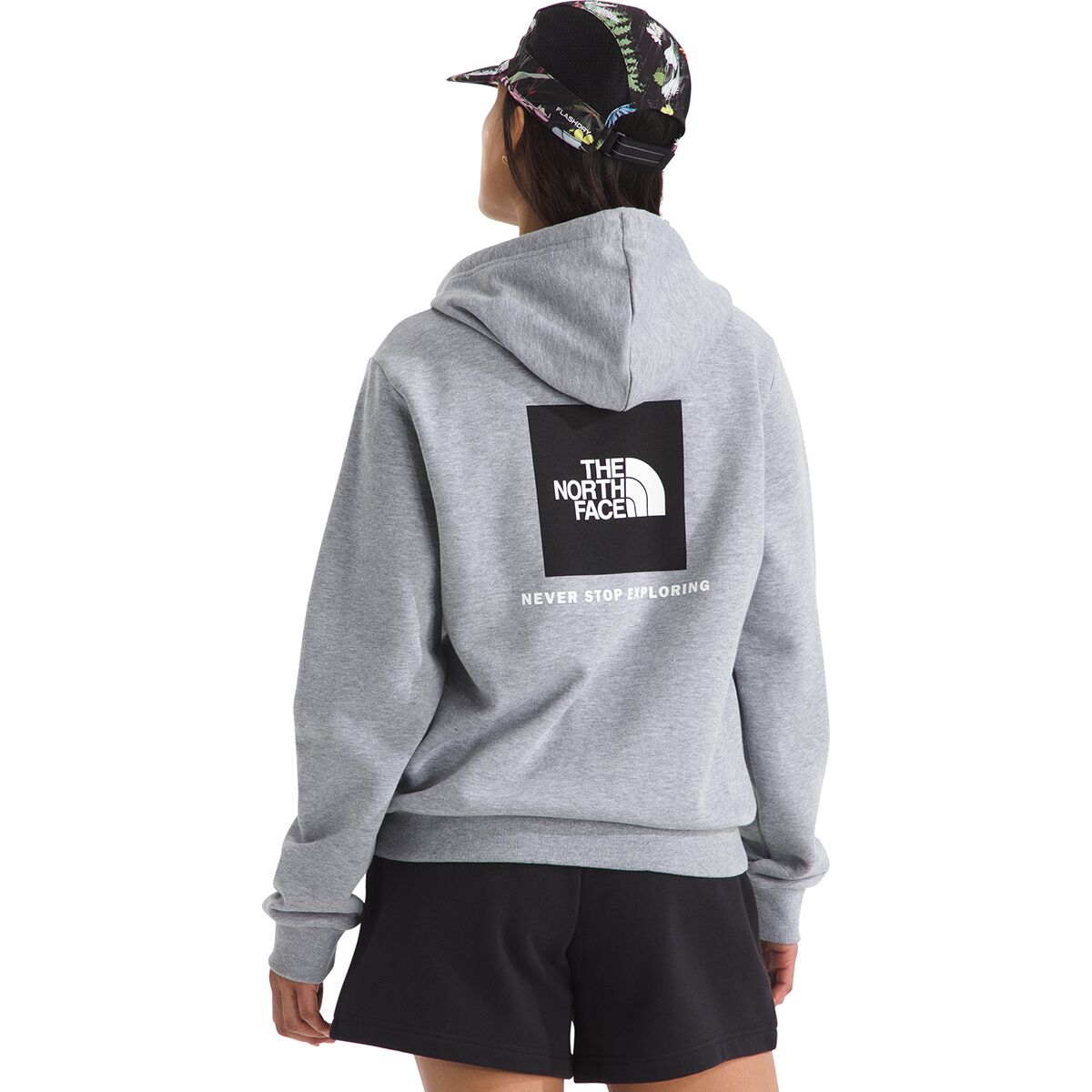 Image of The North Face Evolution Box NSE Hoodie - Women's TNF Pale Grey Heather, M