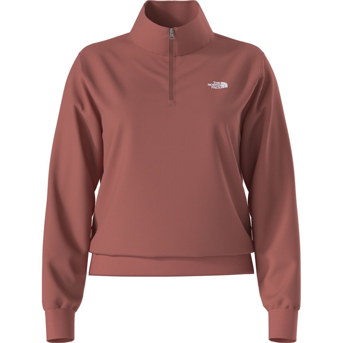 Image of The North Face Evolution Embroidered 1/4-Zip Sweatshirt - Women's Mars Dust, XS