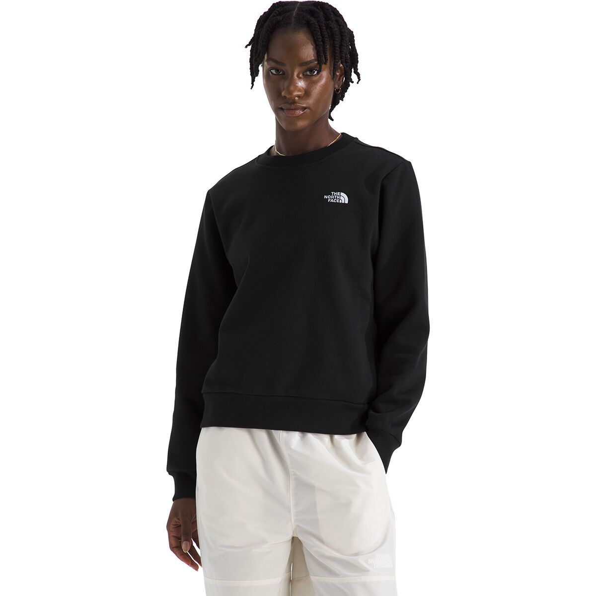 Image of The North Face Evolution Embroidered Crew Sweatshirt - Women's TNF Black, S