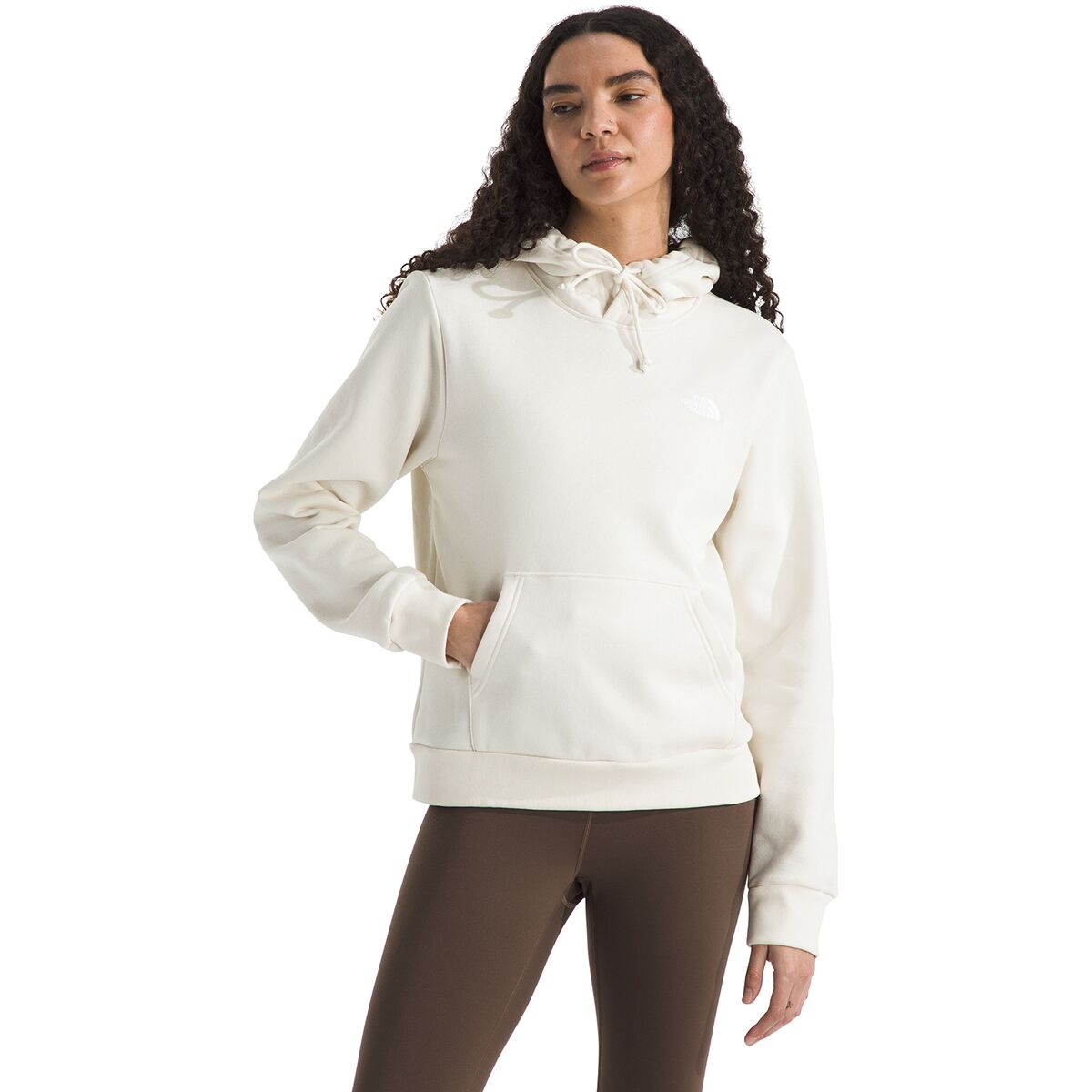 Image of The North Face Evolution Embroidered Hoodie - Women's White Dune, L