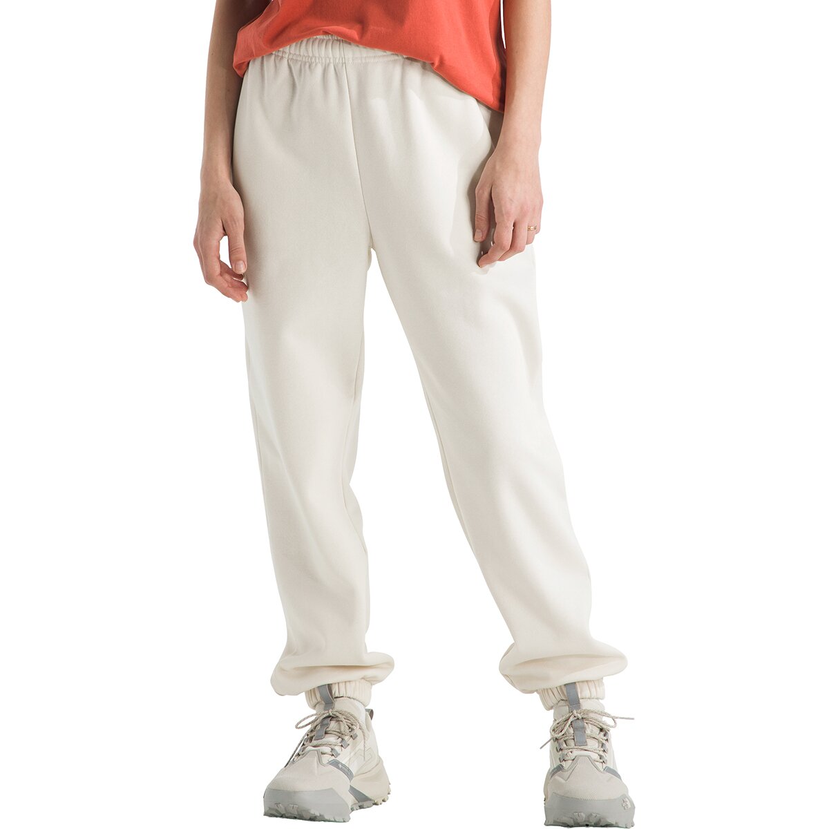 Image of The North Face Evolution Embroidered Pant - Women's White Dune, L/Reg