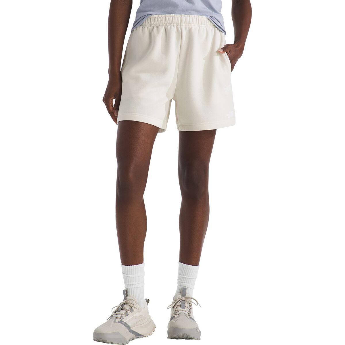 Image of The North Face Evolution Embroidered Short - Women's White Dune, S/Reg