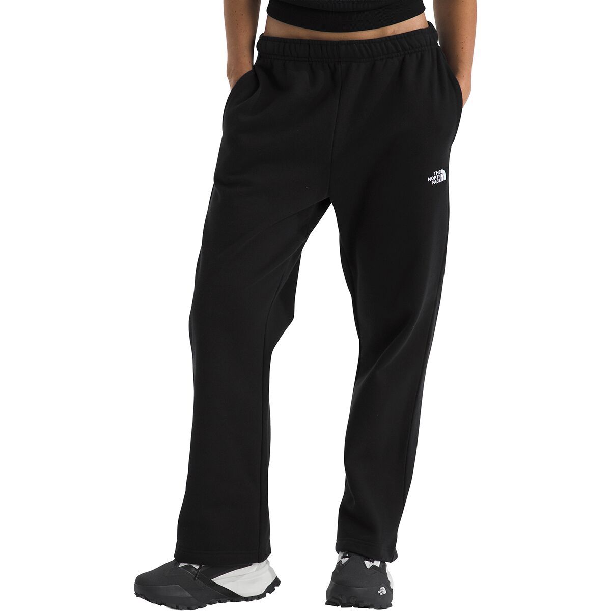 Image of The North Face Evolution Embroidered Straight Leg Pant - Women's TNF Black, XXL/Reg