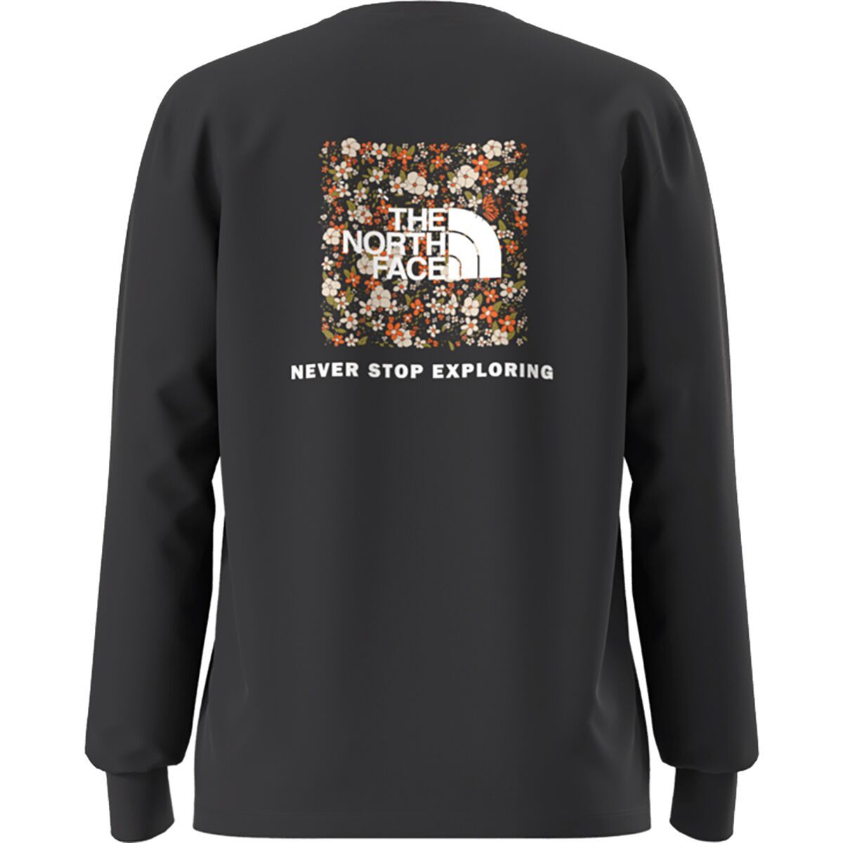 Image of The North Face Evolution Floral Box NSE Long-Sleeve T-Shirt - Women's TNF Black, XS
