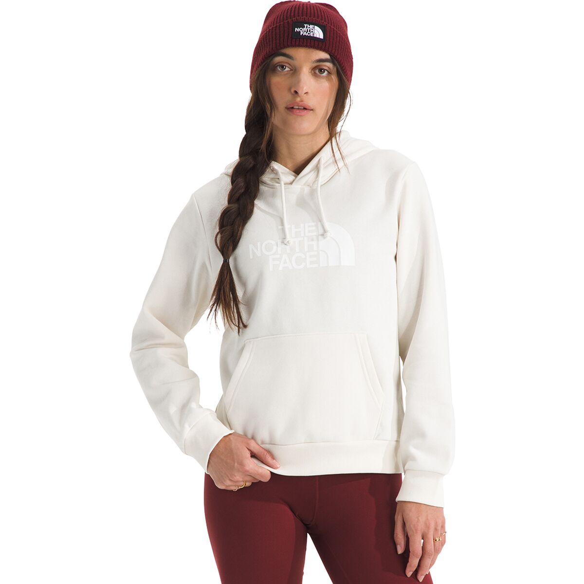 Image of The North Face Evolution Half Dome Hoodie - Women's White Dune, L
