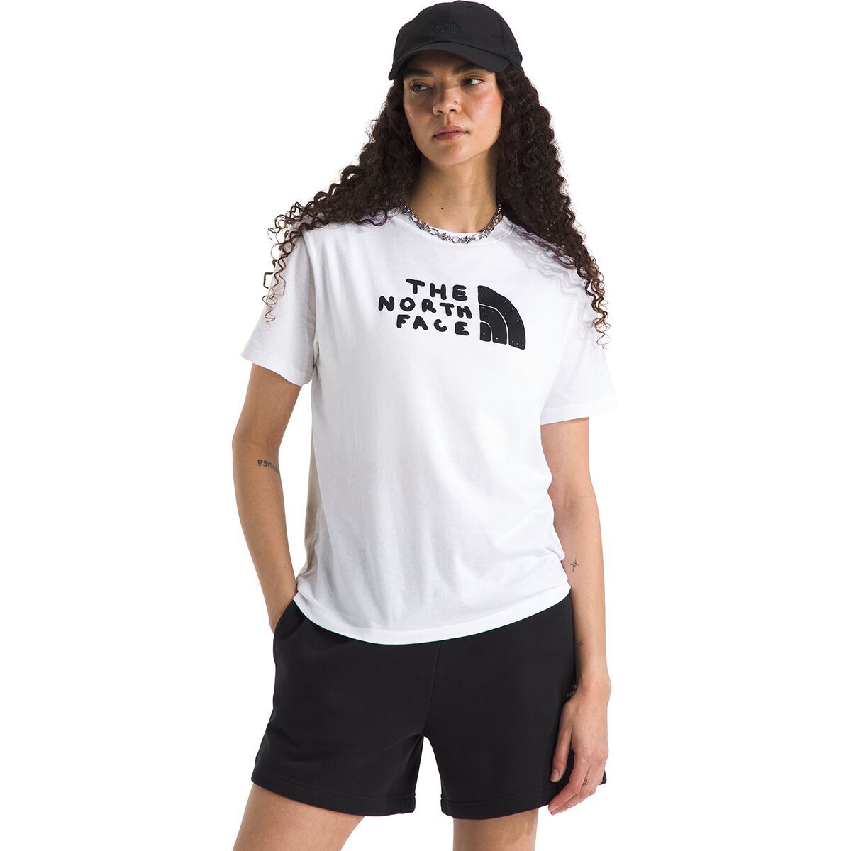 Image of The North Face Evolution Sketch Half Dome Short-Sleeve T-Shirt - Women's TNF White, L