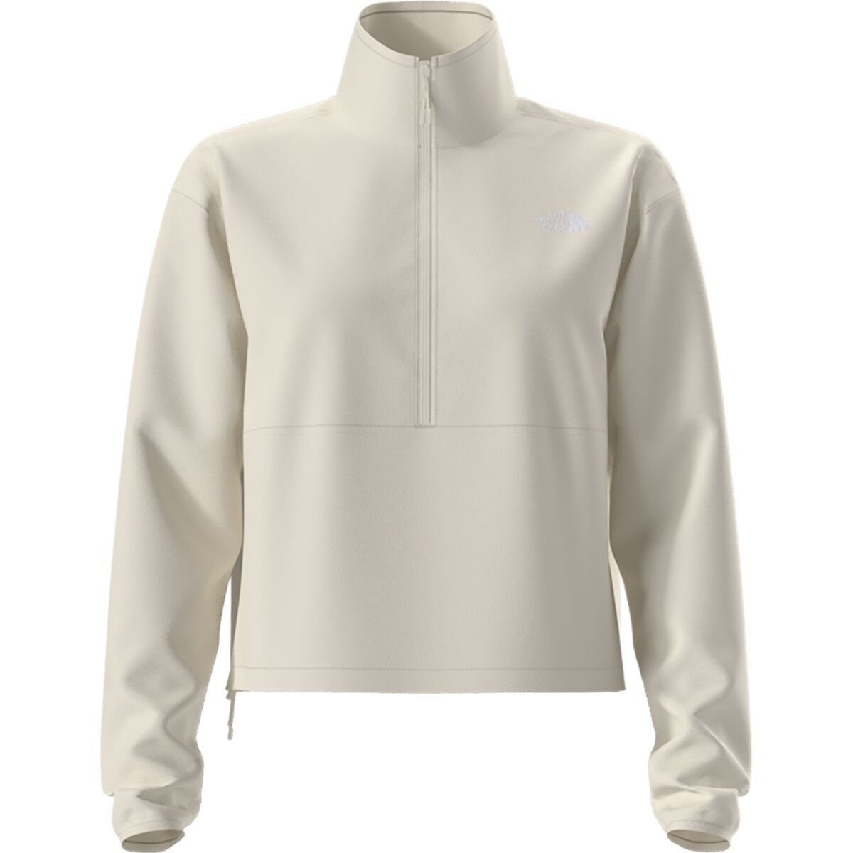 Image of The North Face Glacier Fleece 1/2-Zip Short Jacket - Women's White Dune, XL
