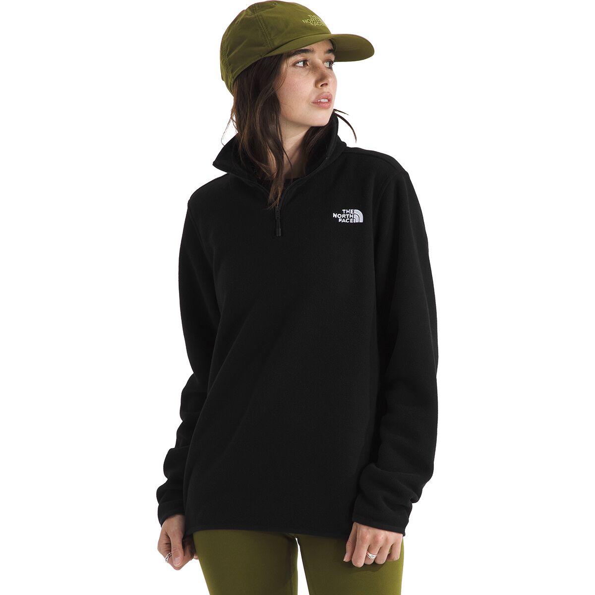 Image of The North Face Glacier Fleece 1/4-Zip Jacket - Women's TNF Black, XXL