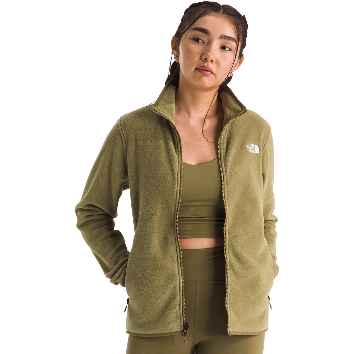 Image of The North Face Glacier Fleece Jacket - Women's Cedar, L