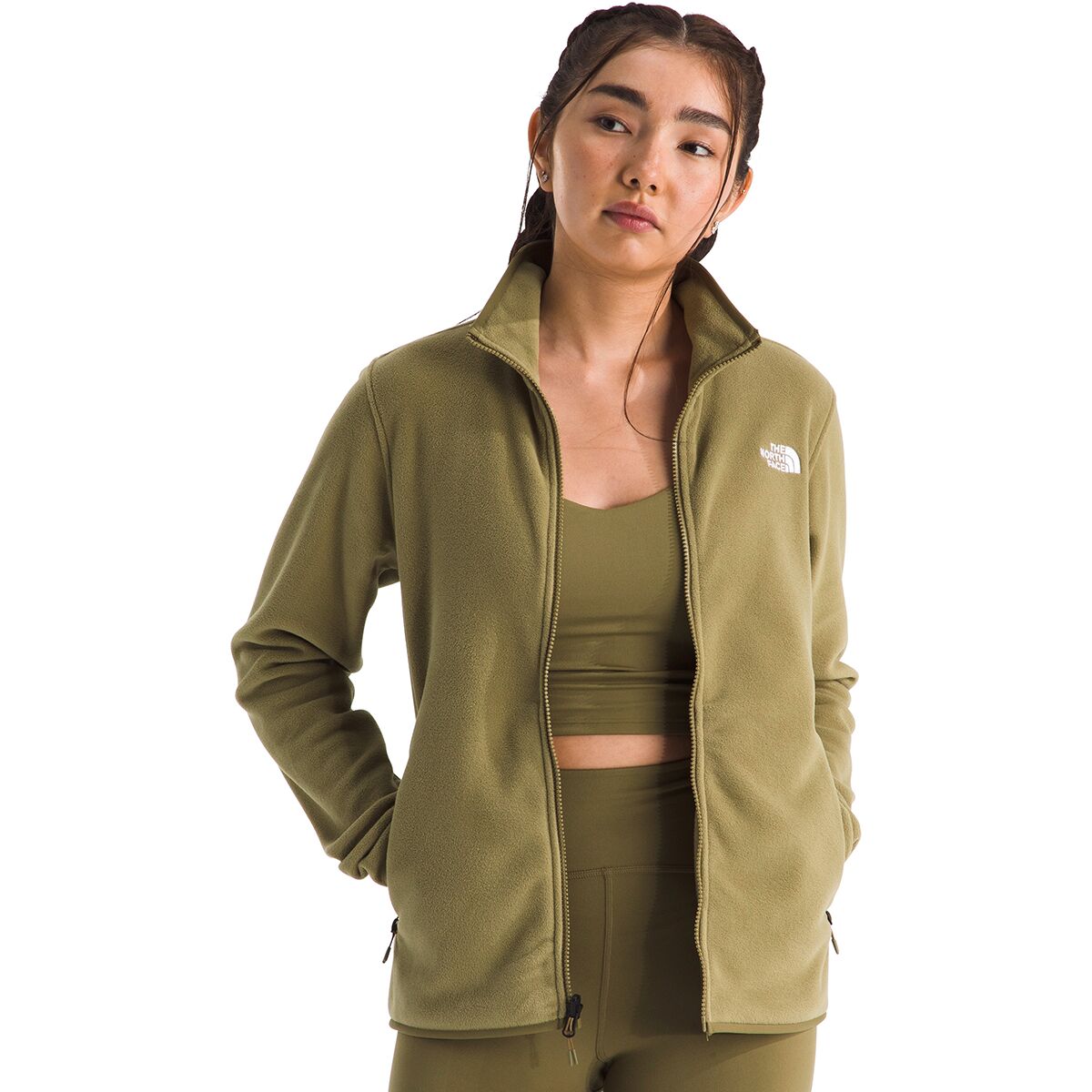 Image of The North Face Glacier Fleece Jacket - Women's Cedar, L
