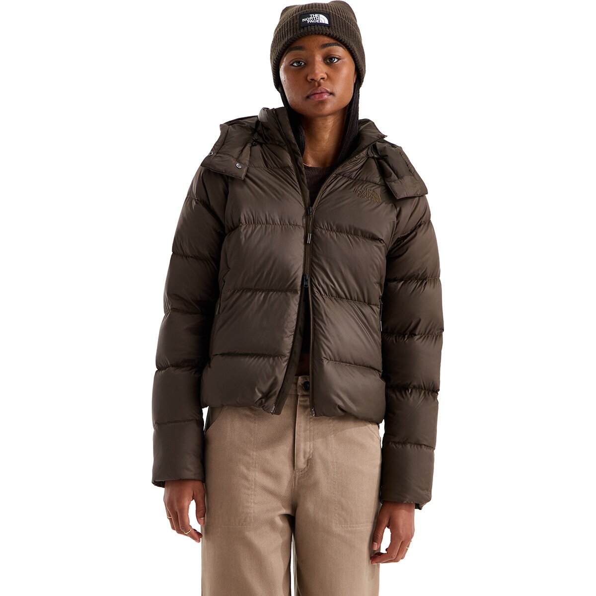Image of The North Face Hydrenalite City Down Hooded Jacket - Women's Dark Chestnut, M