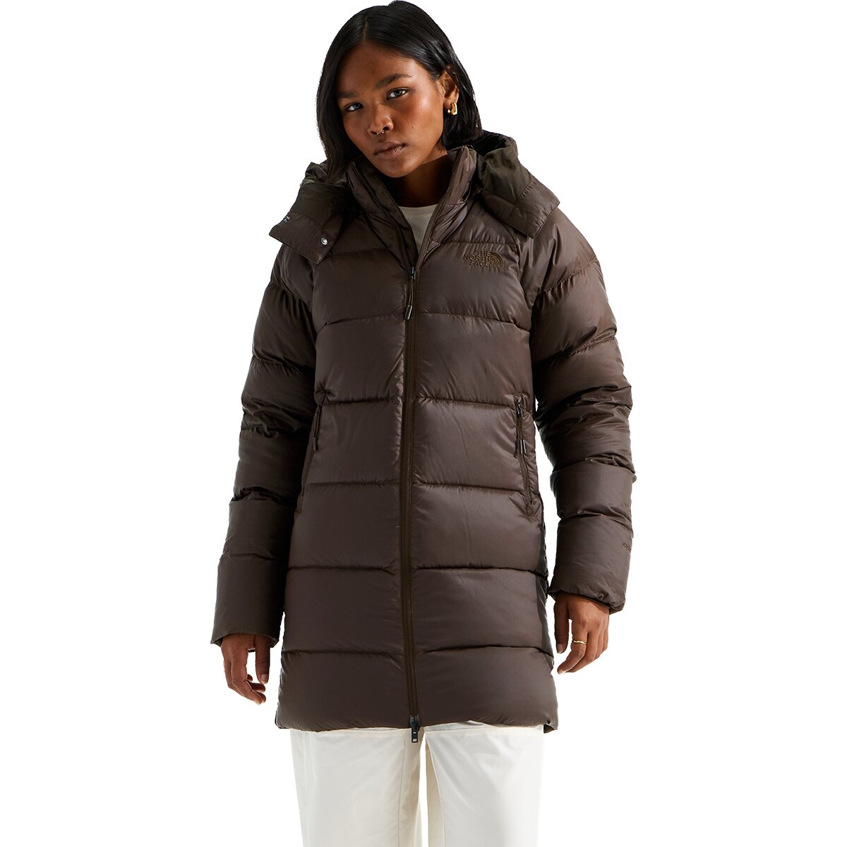 Image of The North Face Hydrenalite City Down Hooded Parka - Women's Dark Chestnut, L