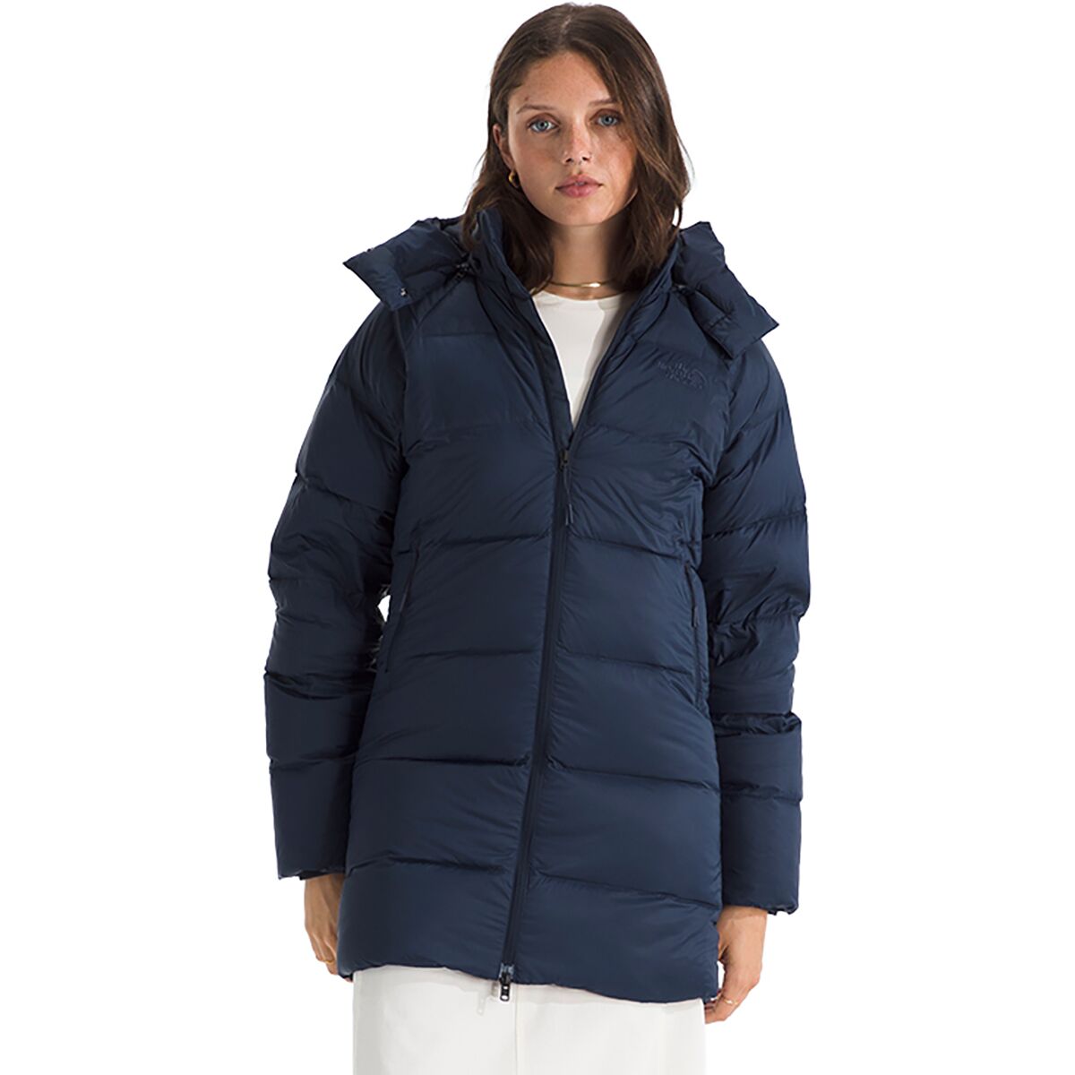 Image of The North Face Hydrenalite City Down Hooded Parka - Women's Summit Navy, XS