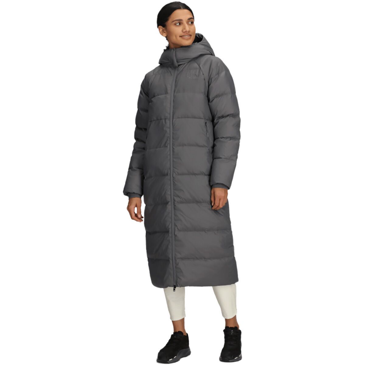 Image of The North Face Hydrenalite City Long Down Hooded Parka - Women's Smoked Pearl, S