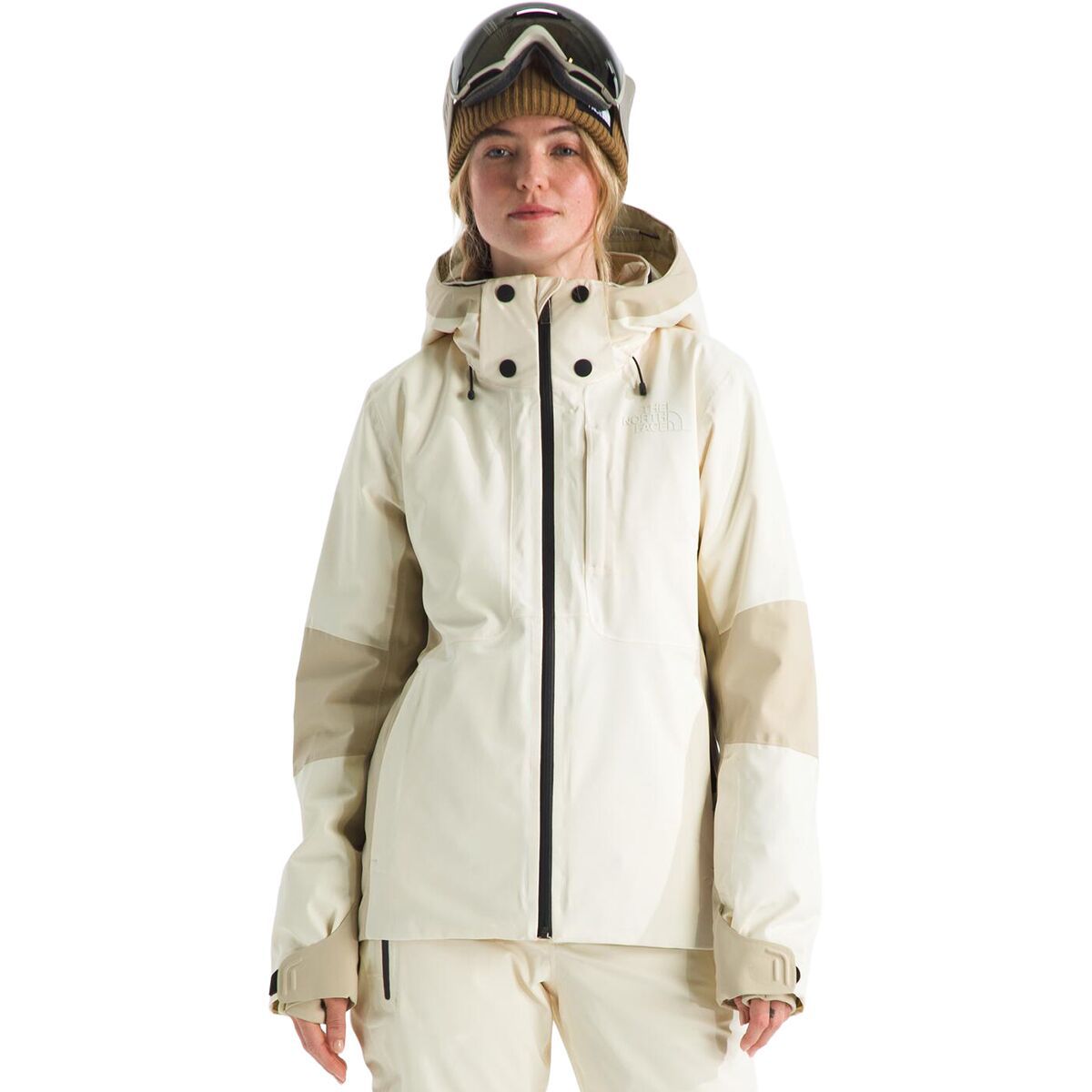 Image of The North Face Lenado Jacket - Women's White Dune/Gravel, XL