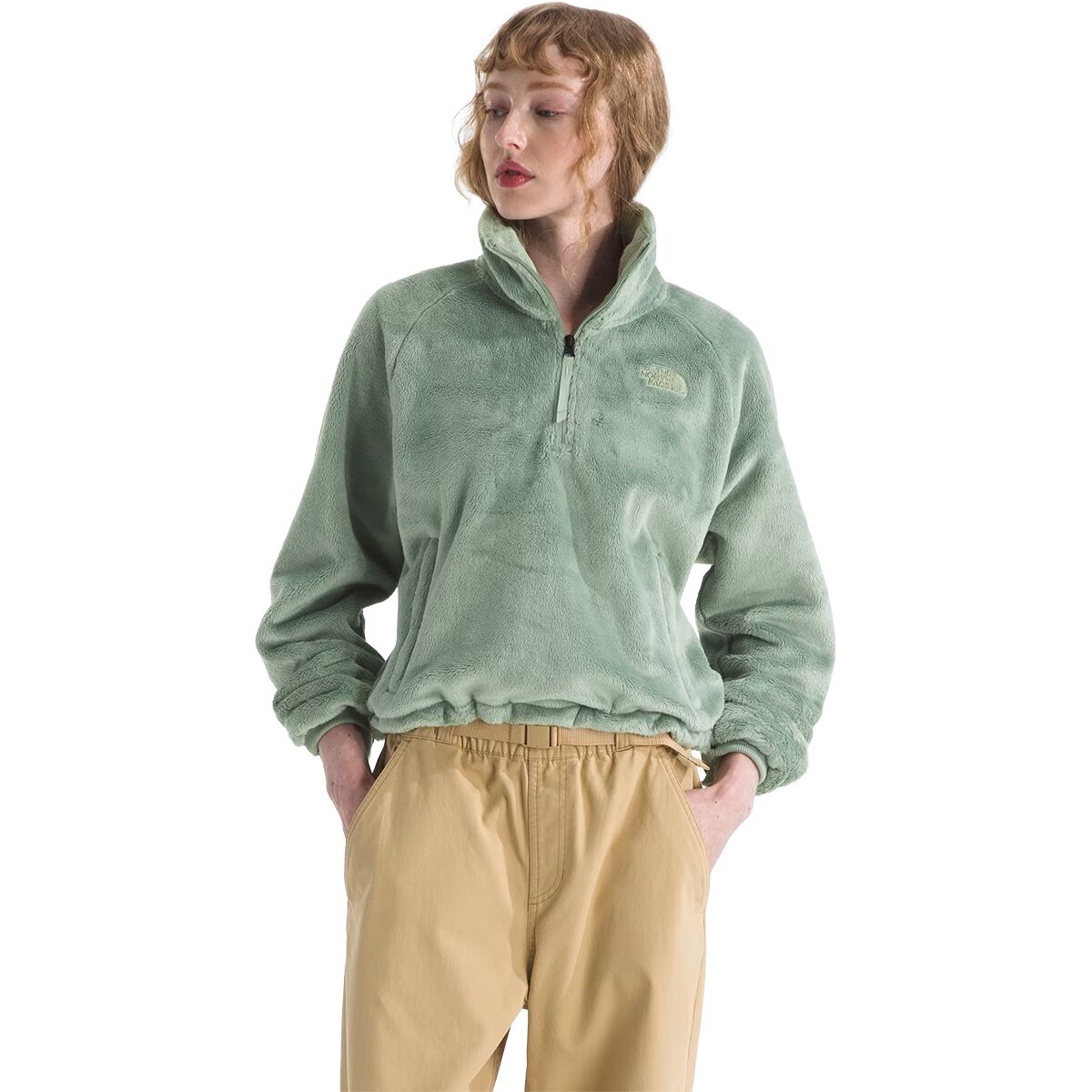 Image of The North Face Osito Lux 1/4-Zip Jacket - Women's Slate Moss, XXL