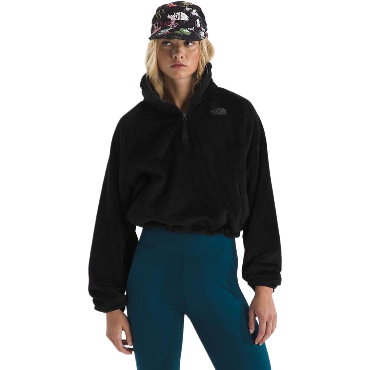 Image of The North Face Osito Lux 1/4-Zip Jacket - Women's TNF Black, S