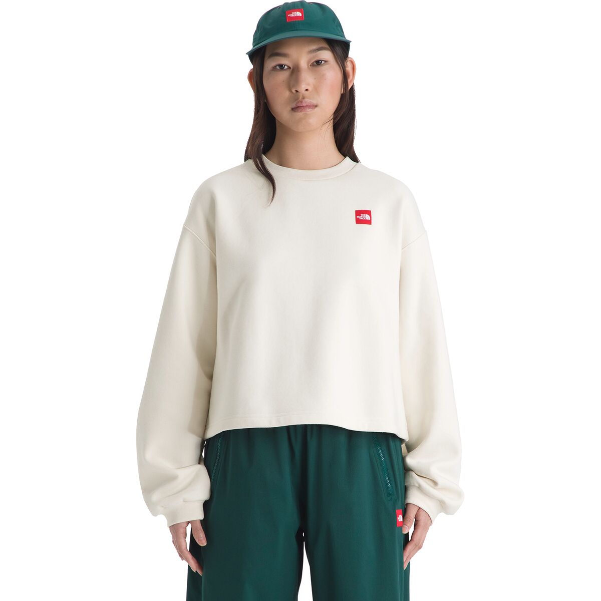 Image of The North Face RedBox Crew Sweatshirt - Women's White Dune, L
