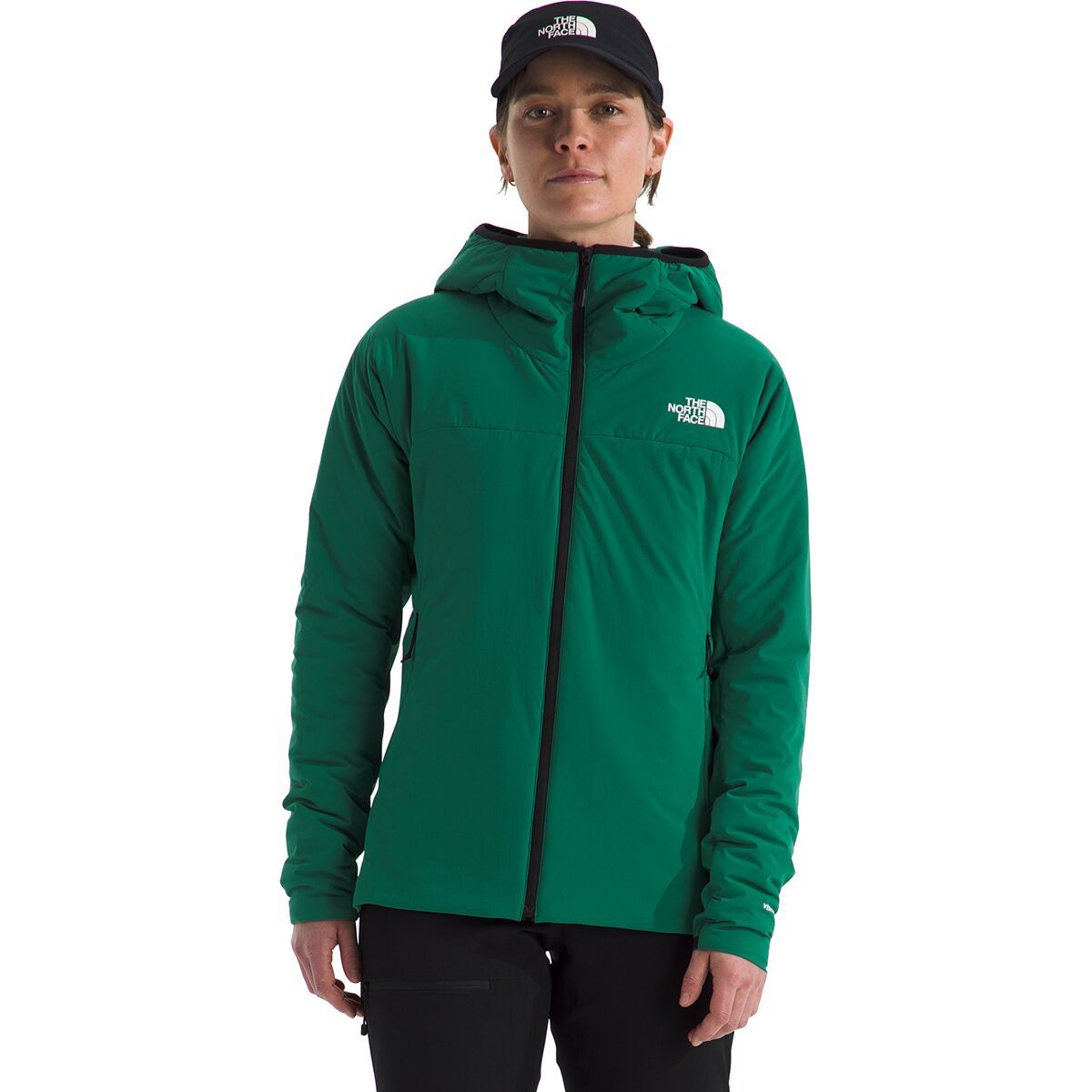 Image of The North Face Summit Casaval Hybrid Hoodie - Women's Evergreen, M