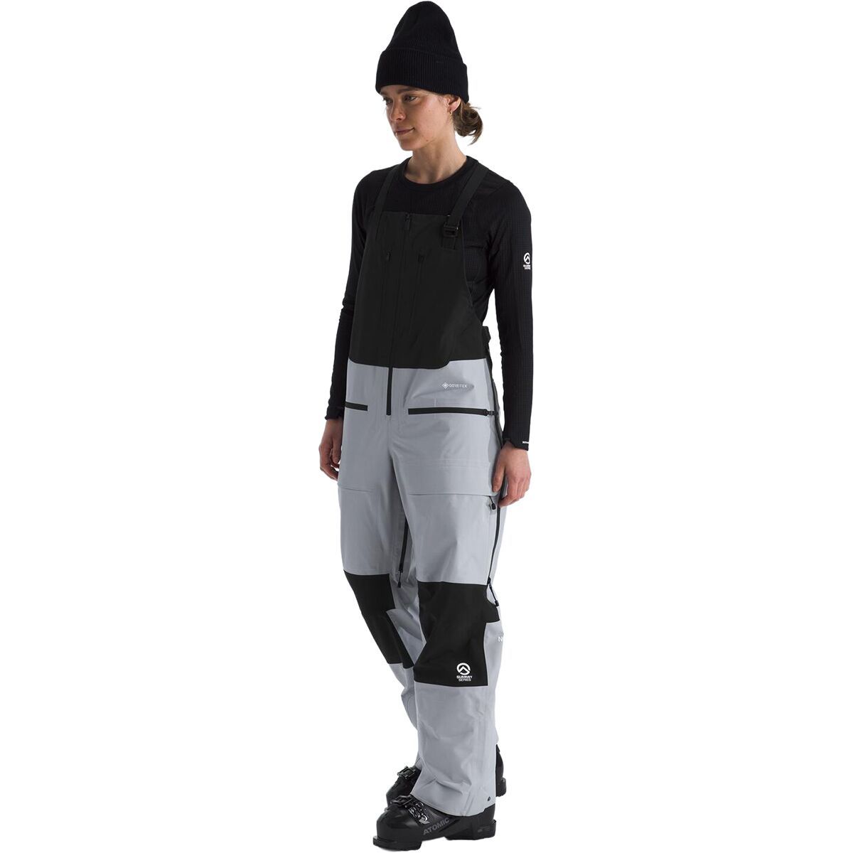 Image of The North Face Summit Verbier GTX Bib - Women's Blue Flax/TNF Black, XL/Reg