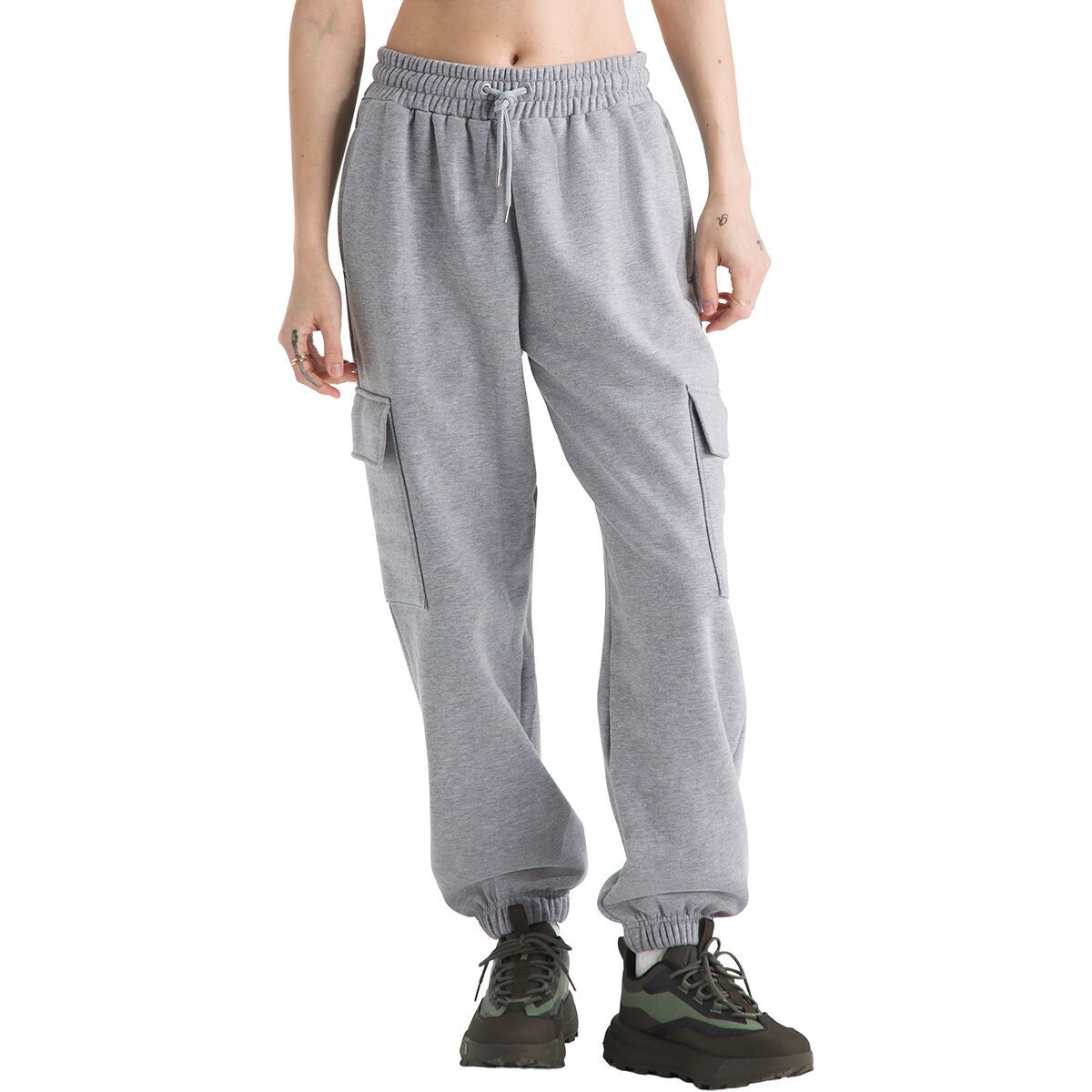 Image of The North Face TNF Essential Cargo Pant - Women's TNF Pale Grey Heather, S/Reg