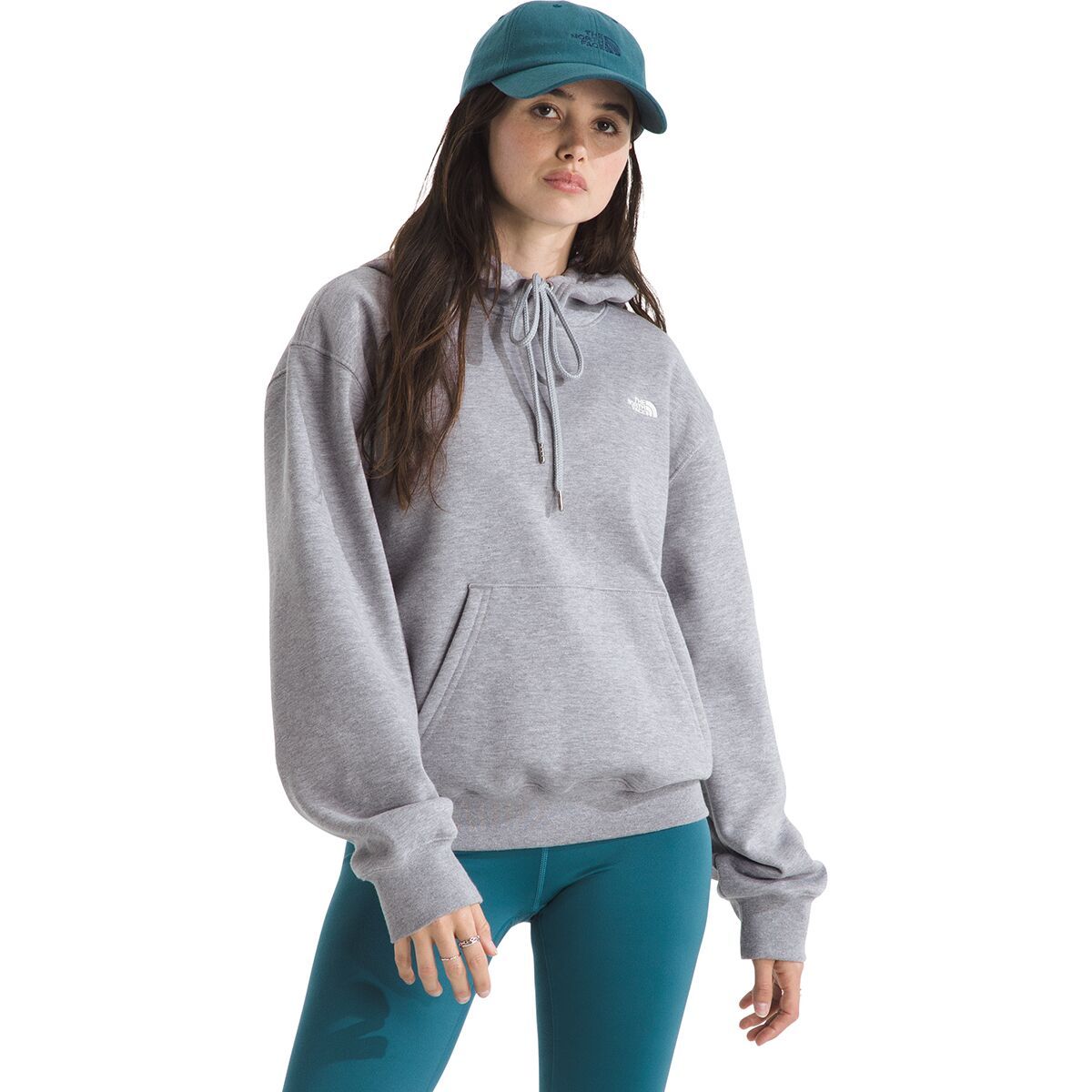 Image of The North Face TNF Essential Hoodie - Women's TNF Pale Grey Heather, L
