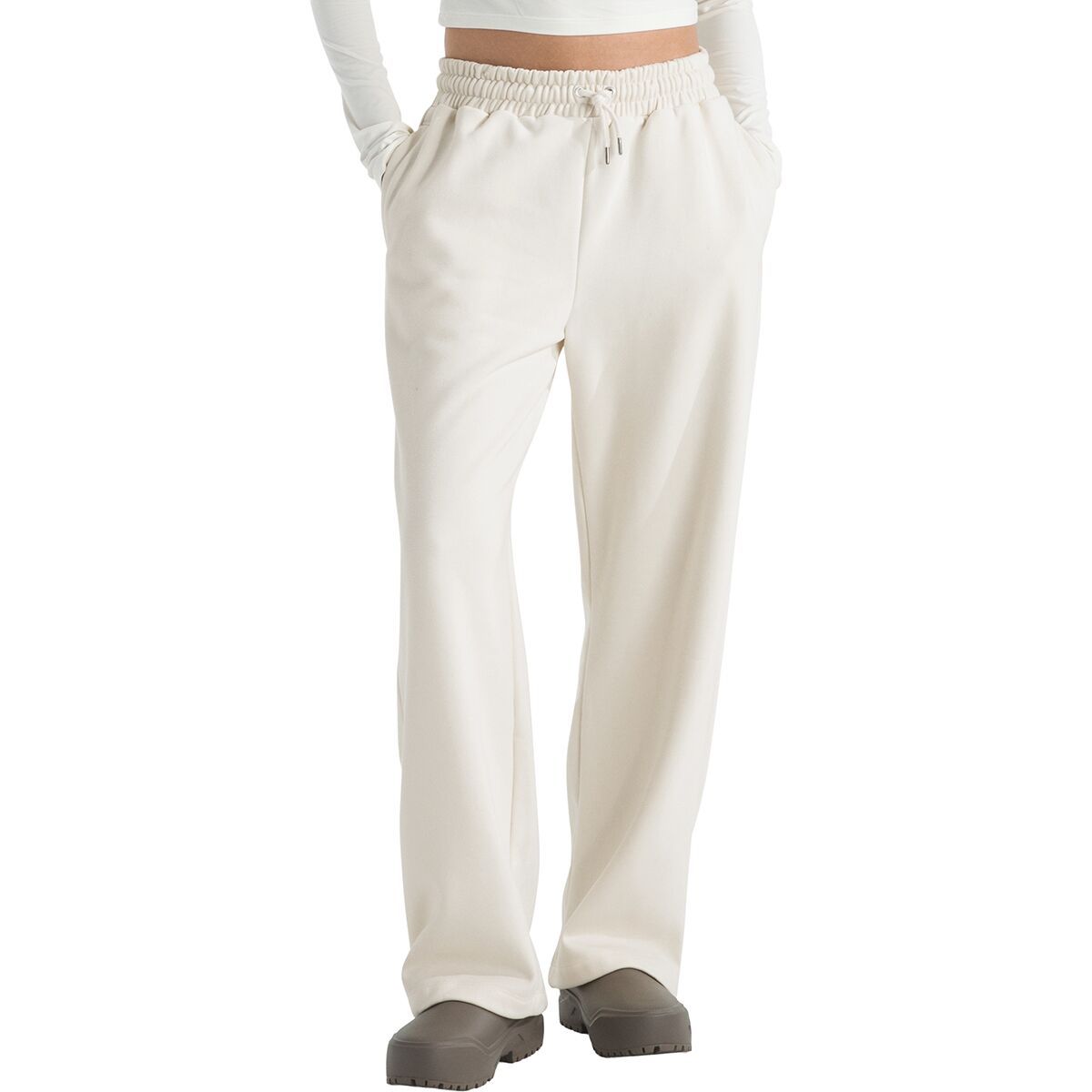 Image of The North Face TNF Essential Straight Leg Pant - Women's White Dune, M/Reg