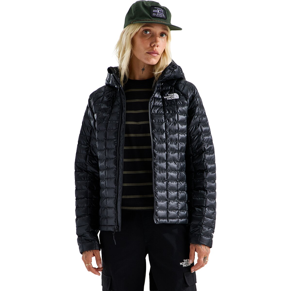 Image of The North Face ThermoBall Hooded Jacket - Women's TNF Black/TNF Black, XL