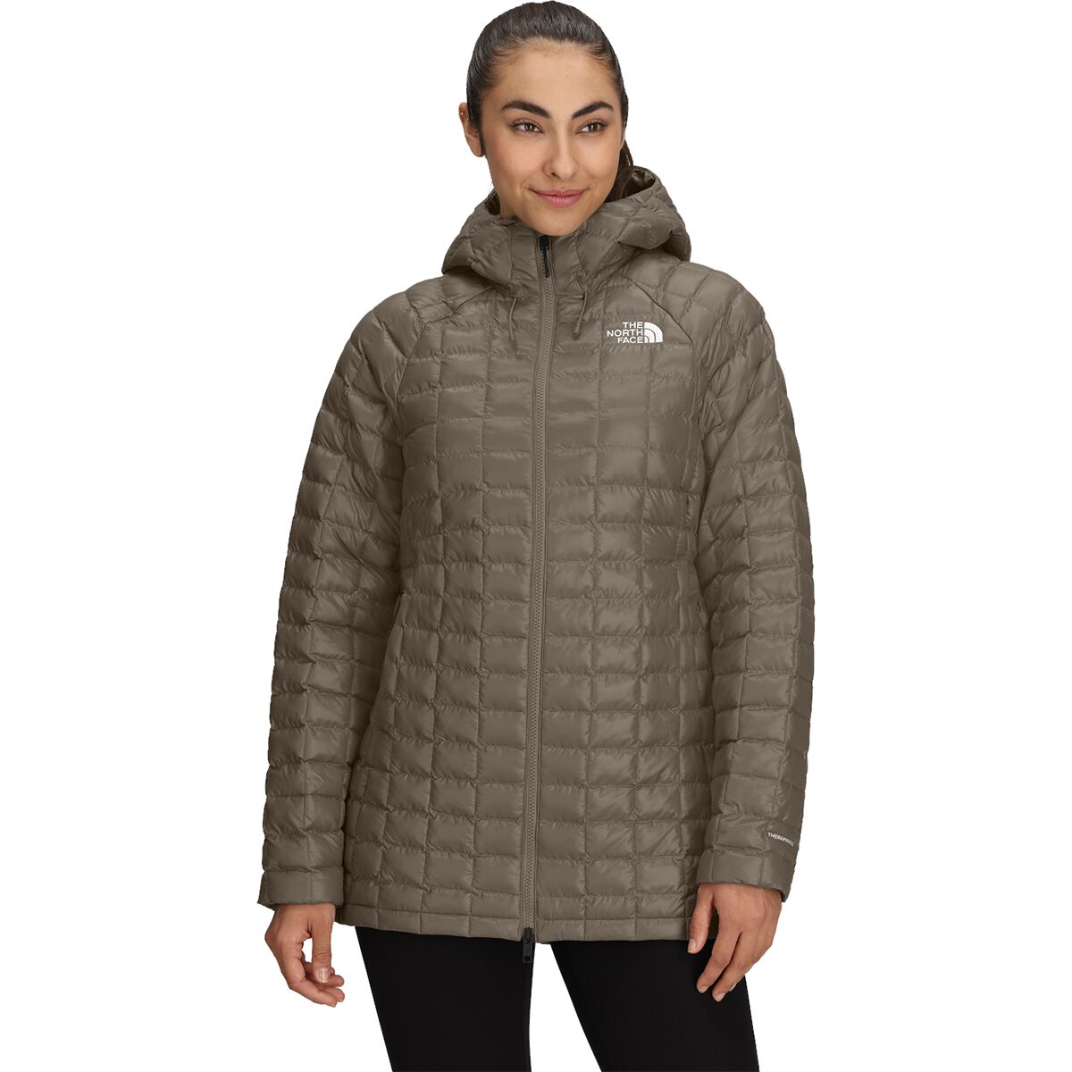 Image of The North Face ThermoBall Hooded Parka - Women's Mocha Brown, XS